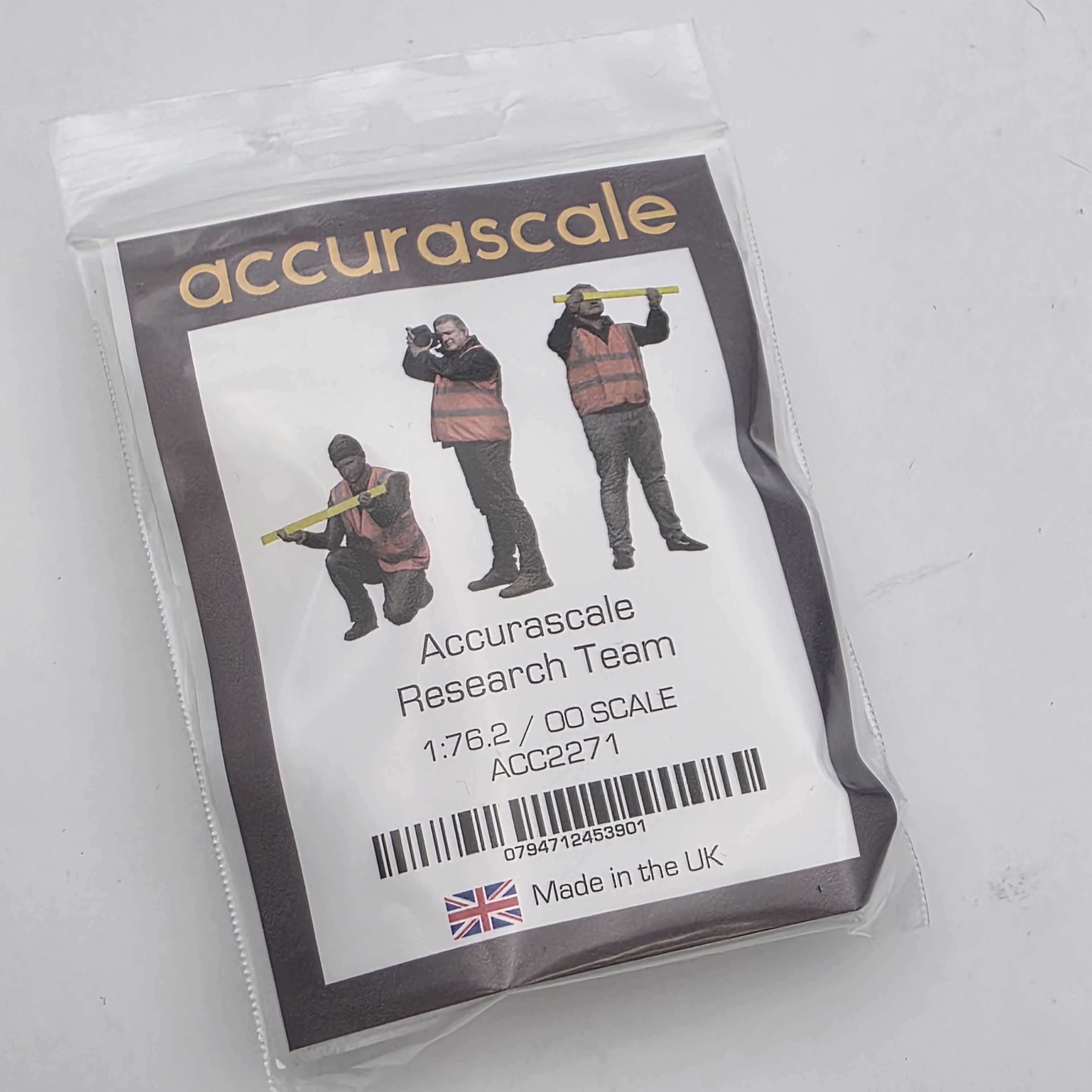 Accurascale Forschungsteam – Dreier-Figurenset – Maßstab OO (1:76)