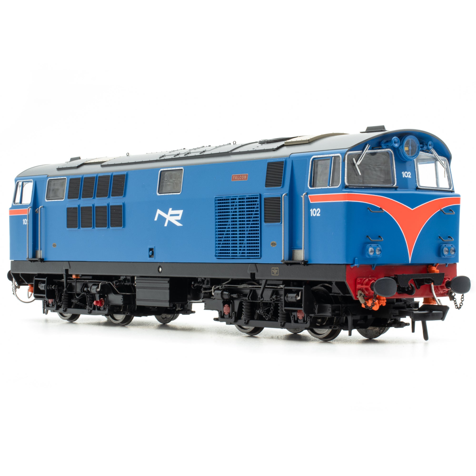 102 'Falcon' NIR Blau, mit rotem Lichtbogen