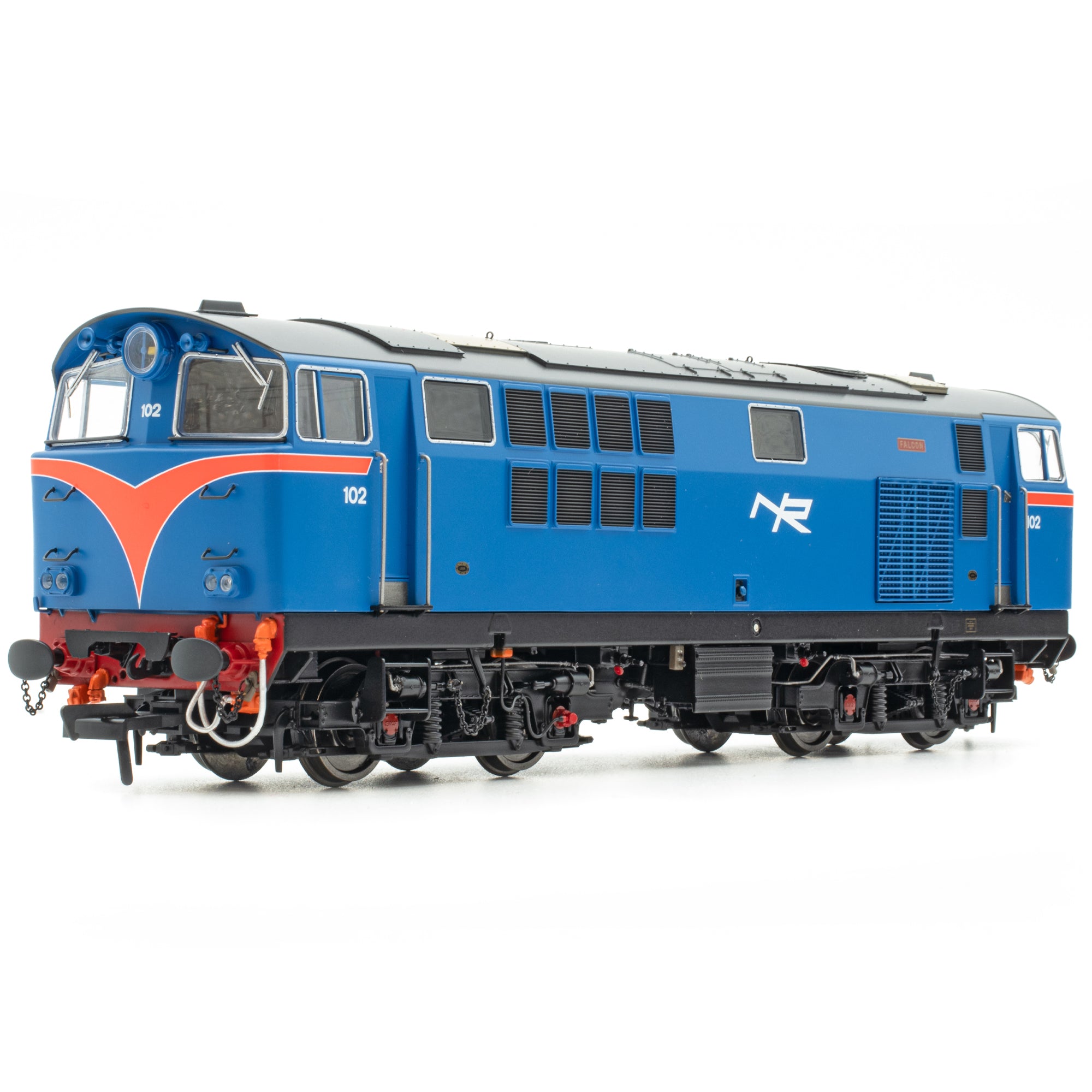 102 'Falcon' NIR Blau, mit rotem Lichtbogen