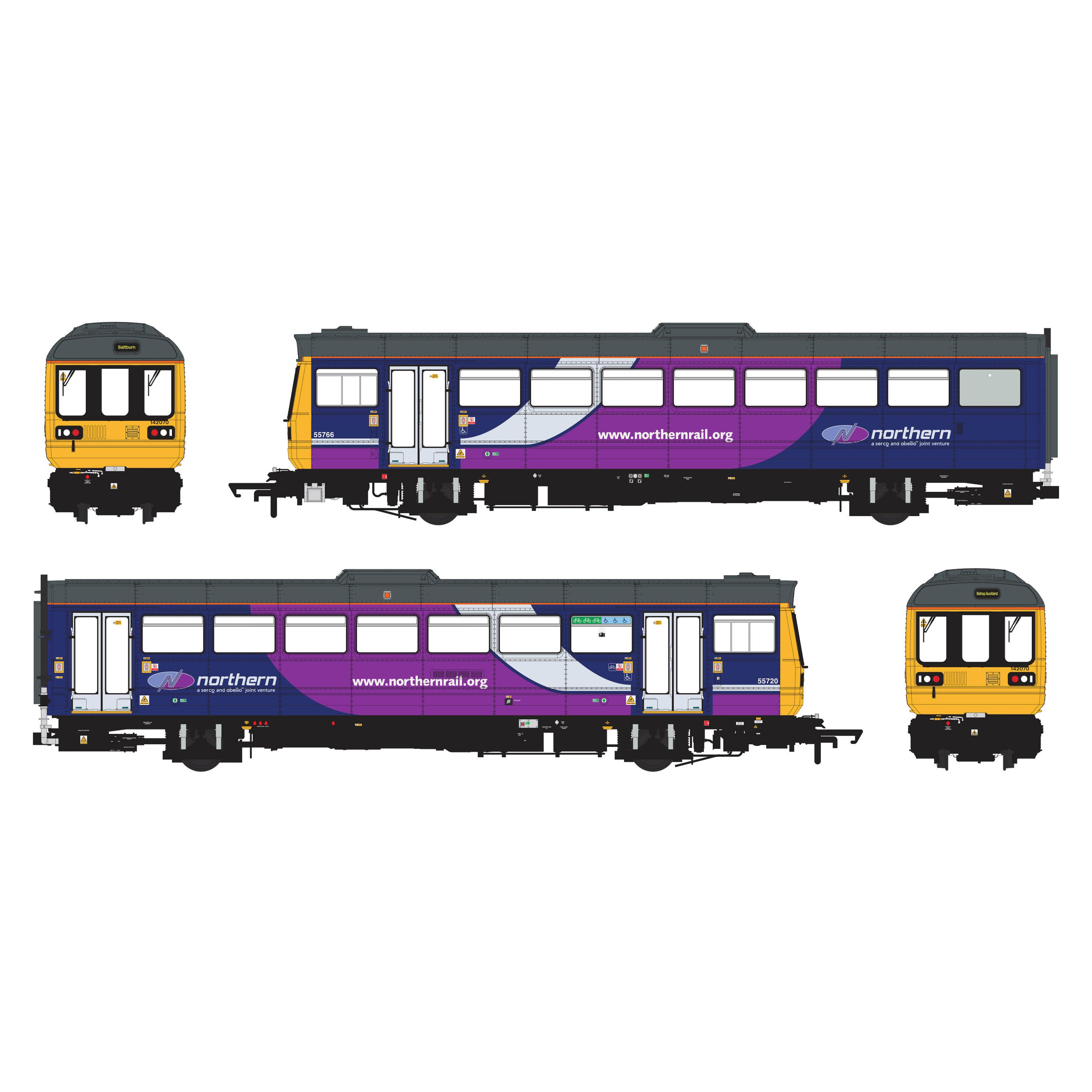 Klasse 142 - Northern - 142070 - Mit DCC-Sound ausgestattet