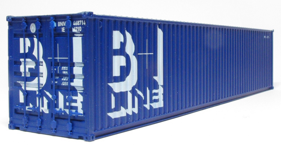 CIÉ/IR 42' Flat - Doppelpackung - mit 2 B&I 40' Container - A