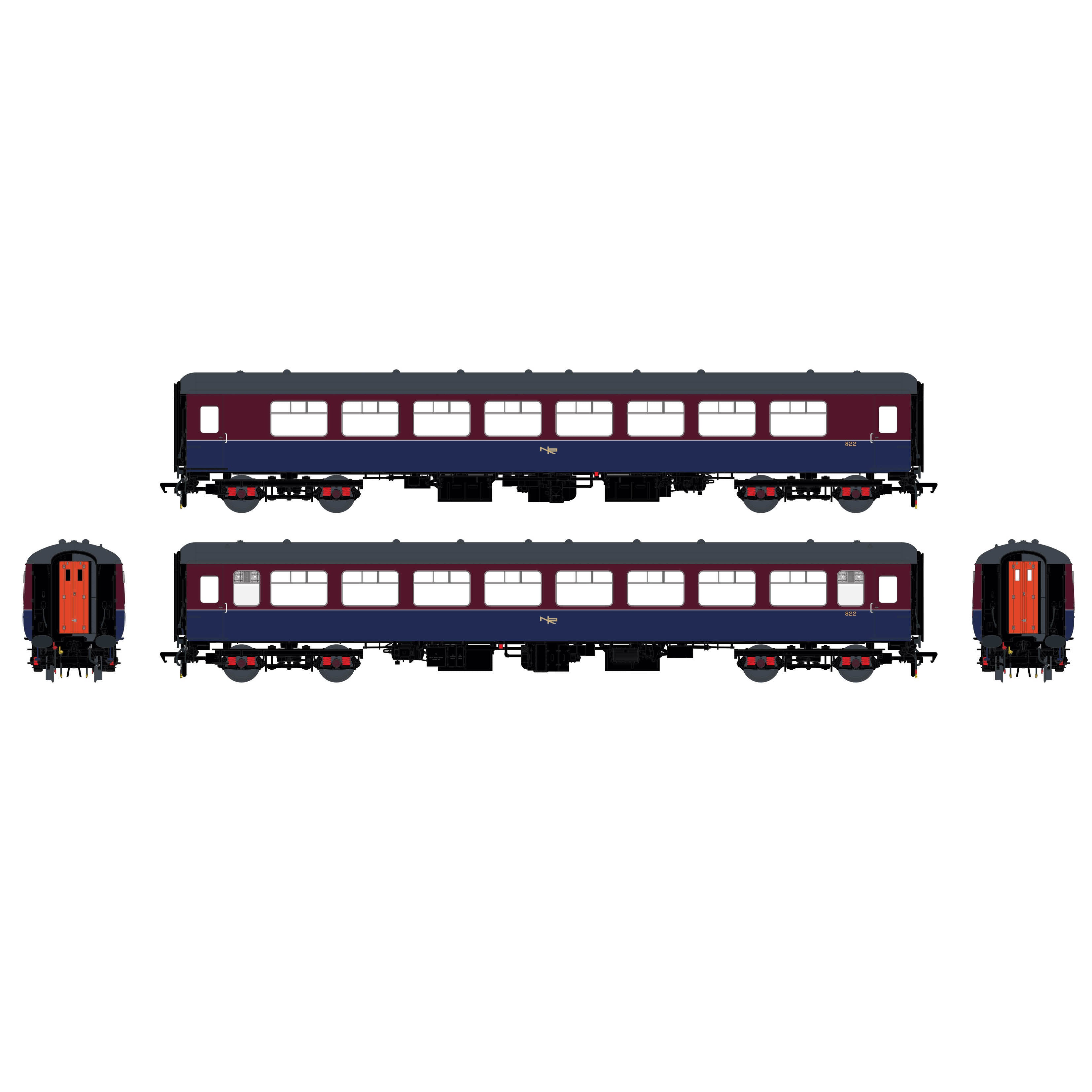 NIR Mk.2b SO 822 NIR Kastanienbraun/Blau