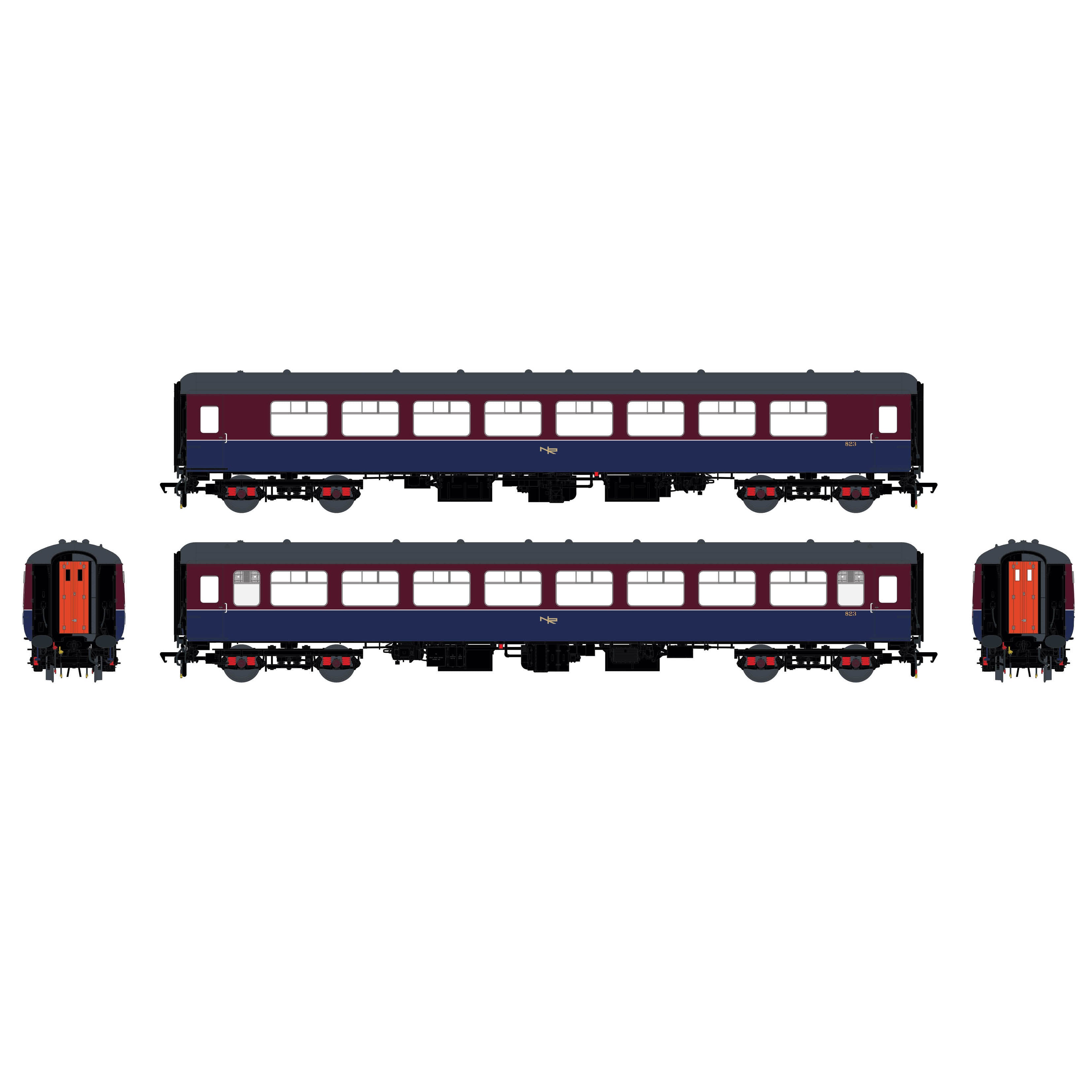 NIR Mk.2b SO 823 NIR Kastanienbraun/Blau