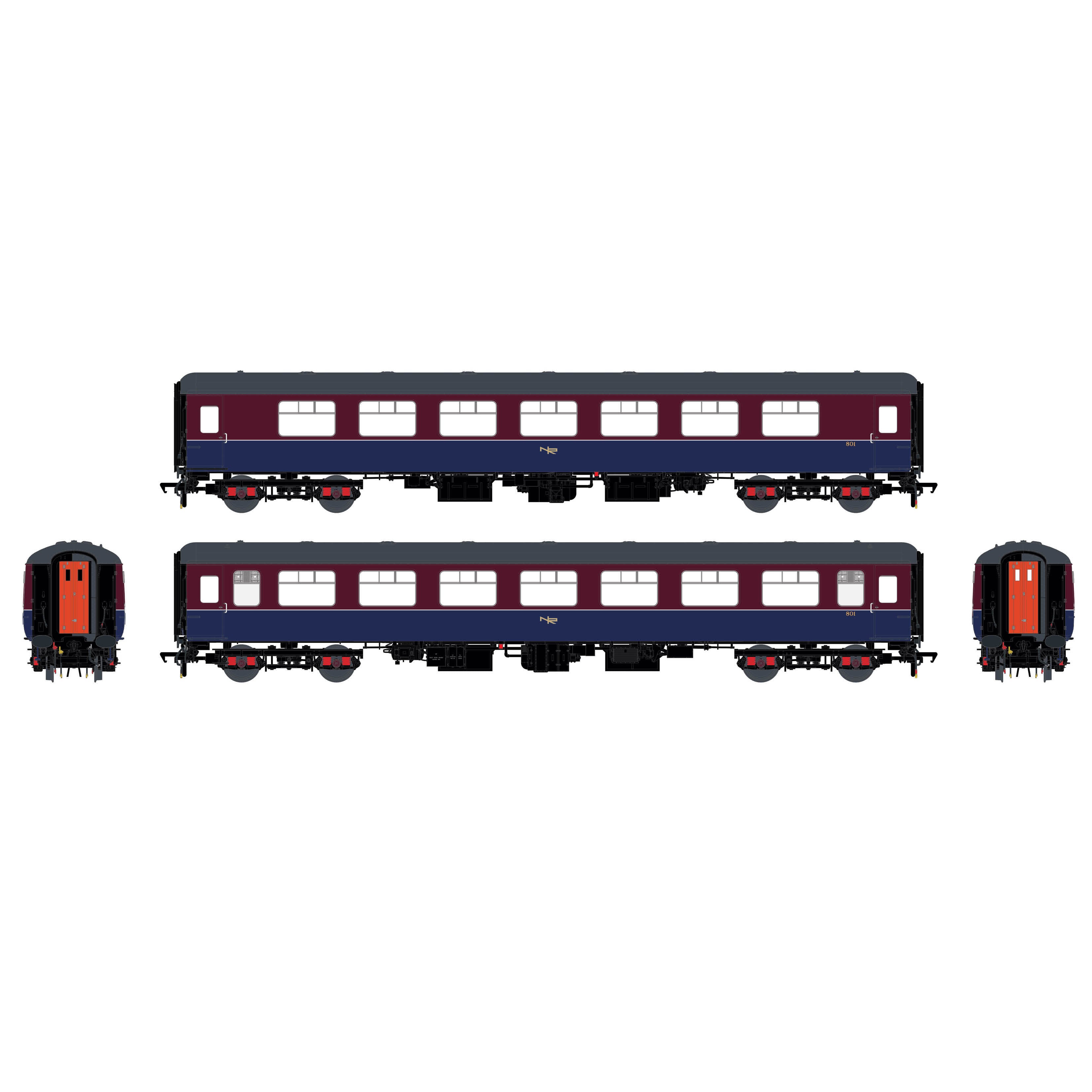 NIR Mk.2b FO 801 NIR Kastanienbraun/Blau