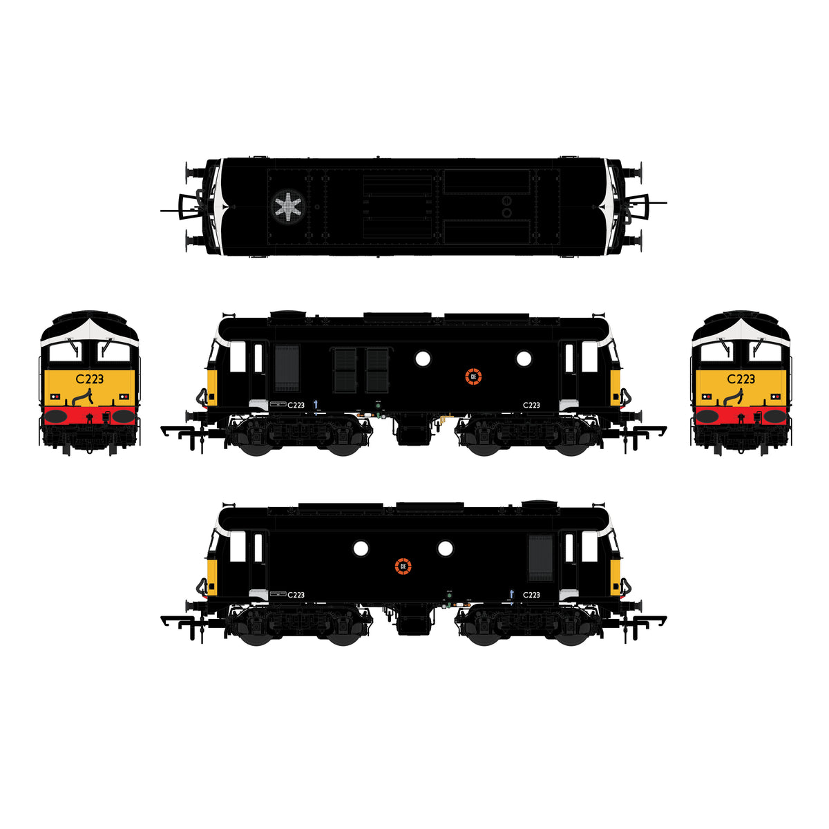C/201 Class - Black w/yellow panels - C223