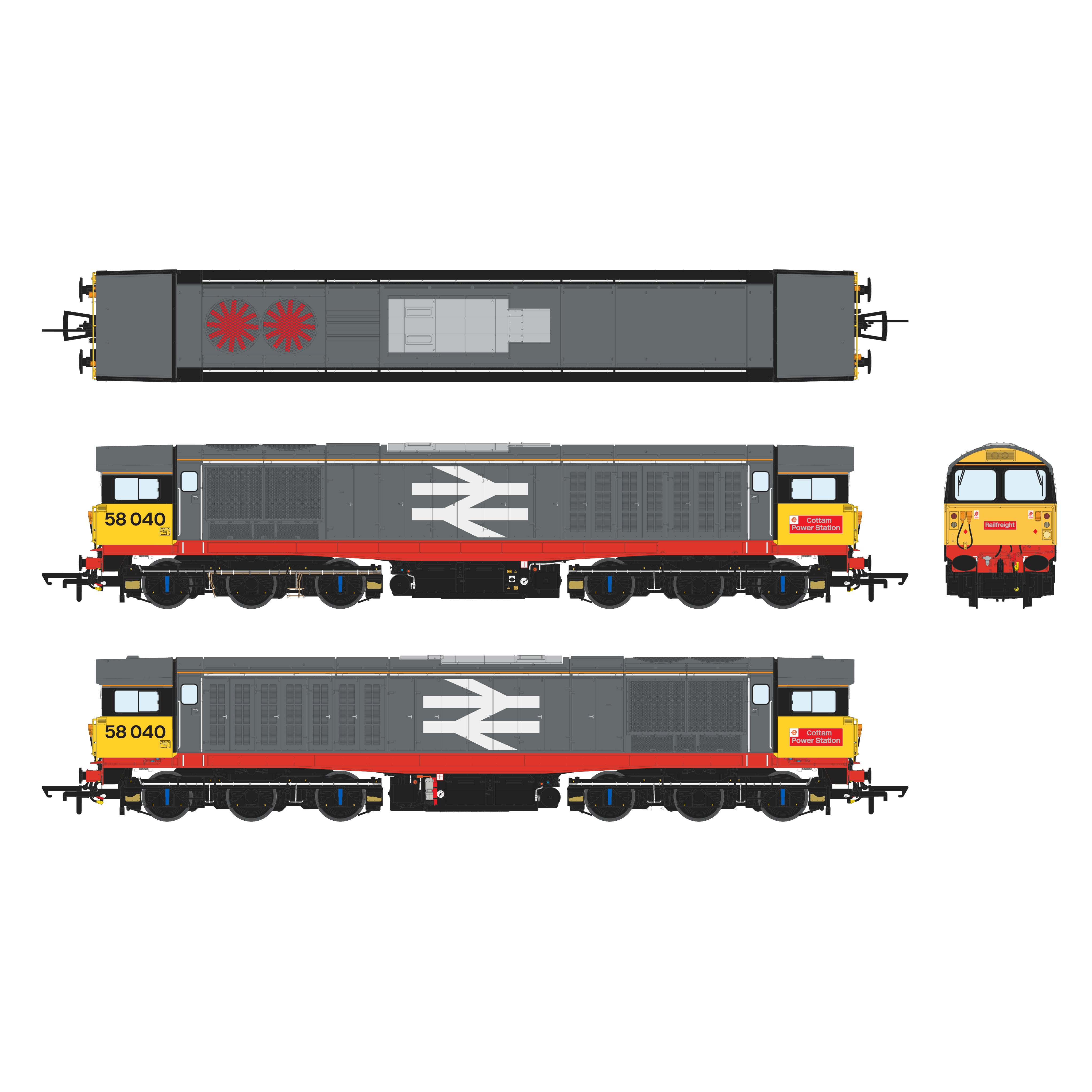 Class 58 - Railfreight - 58040