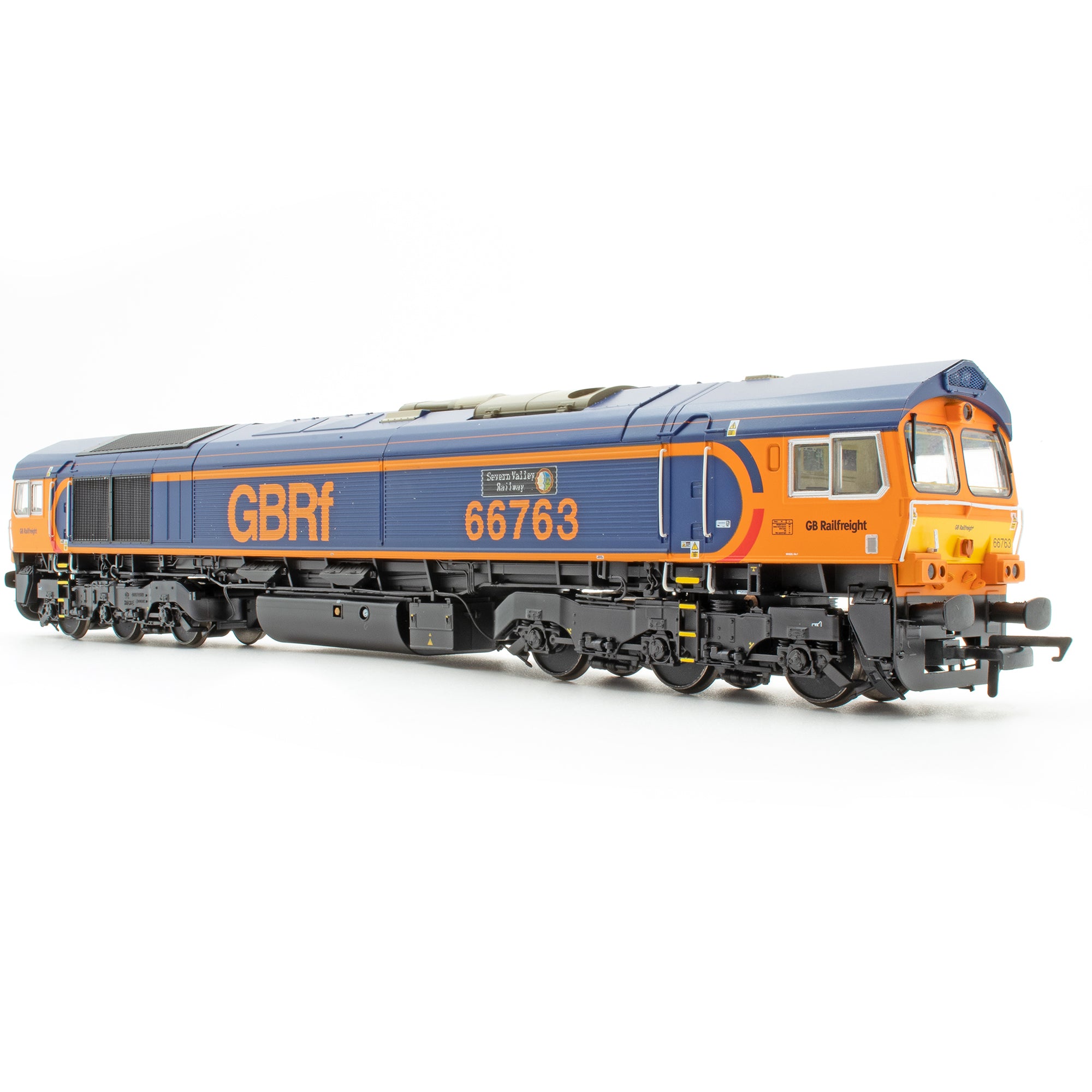 Klasse 66 – GBRF Blau/Orange – 66763 – DCC-Sound ausgestattet