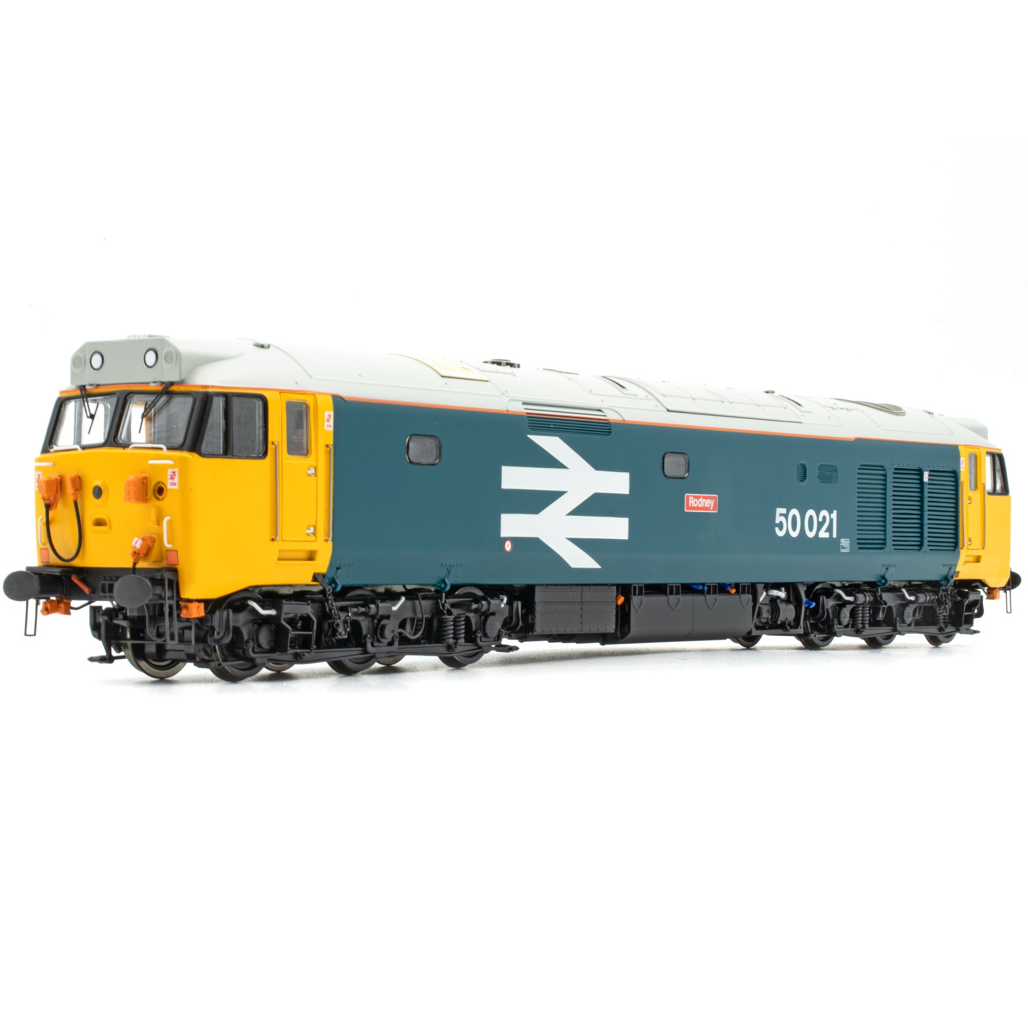 BR-Klasse 50 – Großes Logo mit grauem Dach & orangefarbener Zierstreifen - 50021 „Rodney“ - mit DCC-Sound