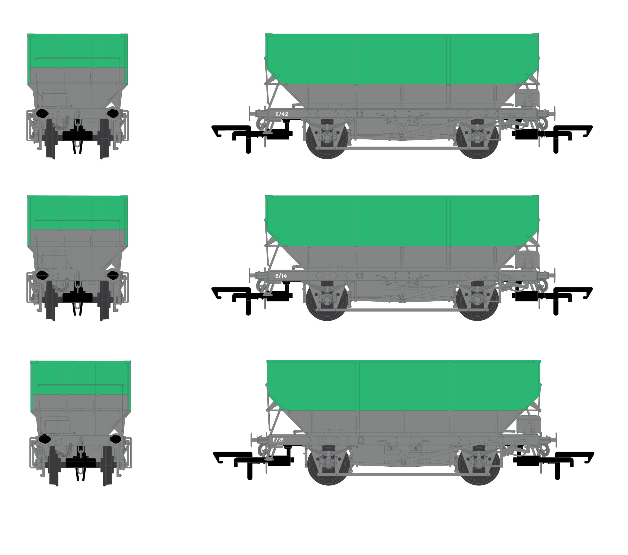 NCB – Grün und Grau – NCB – Pack O – Exklusiv