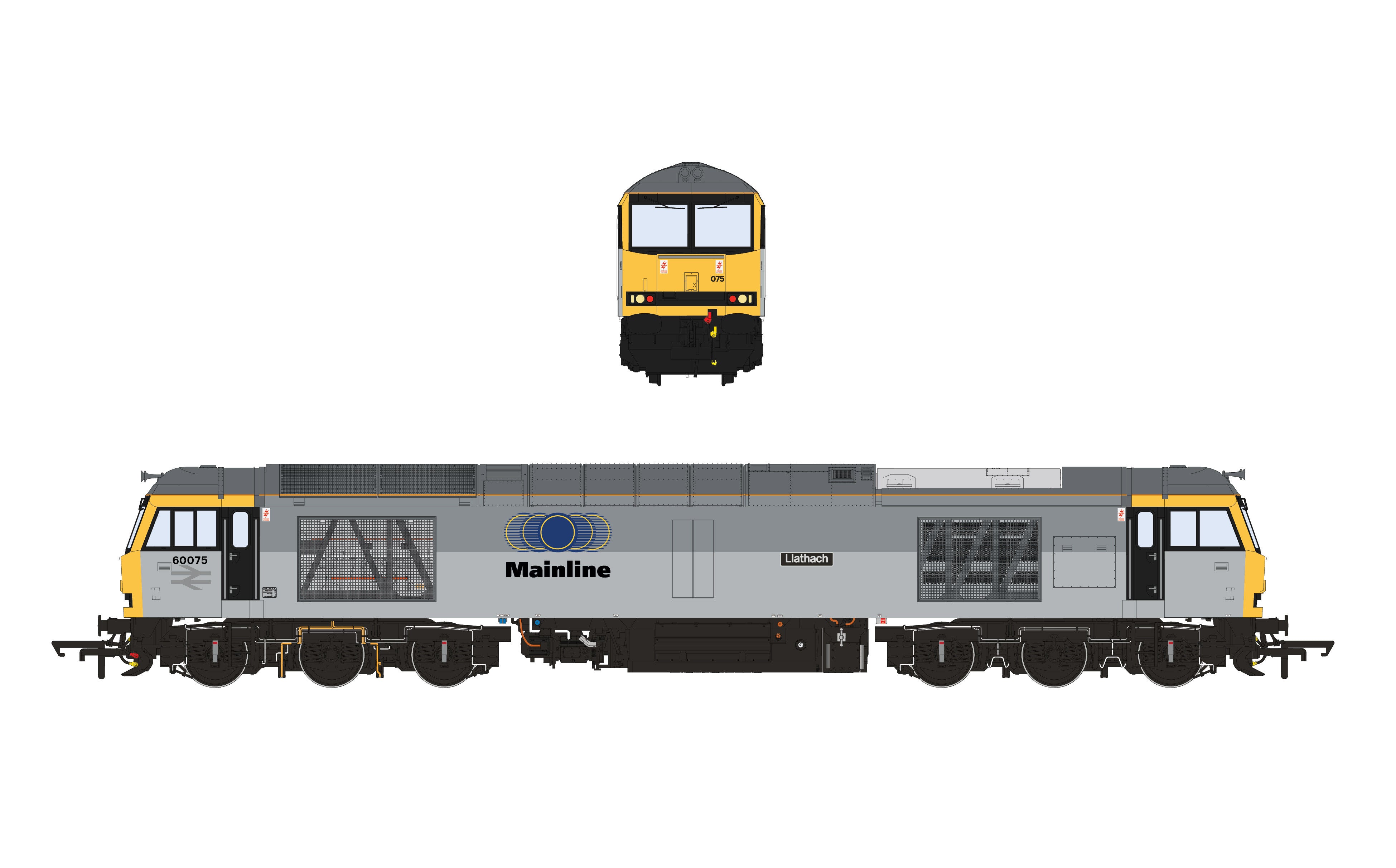 Klasse 60 – Mainline Grey – 60075 – DCC Sound Fitted