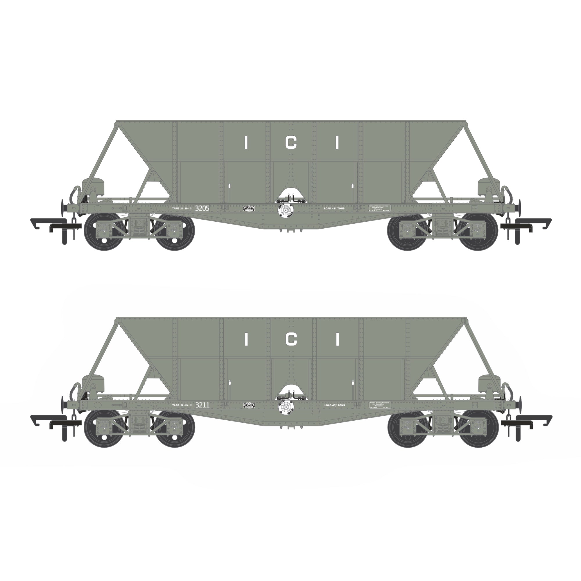 ICI Hopper – 1950er bis 1973 – Doppelpack A