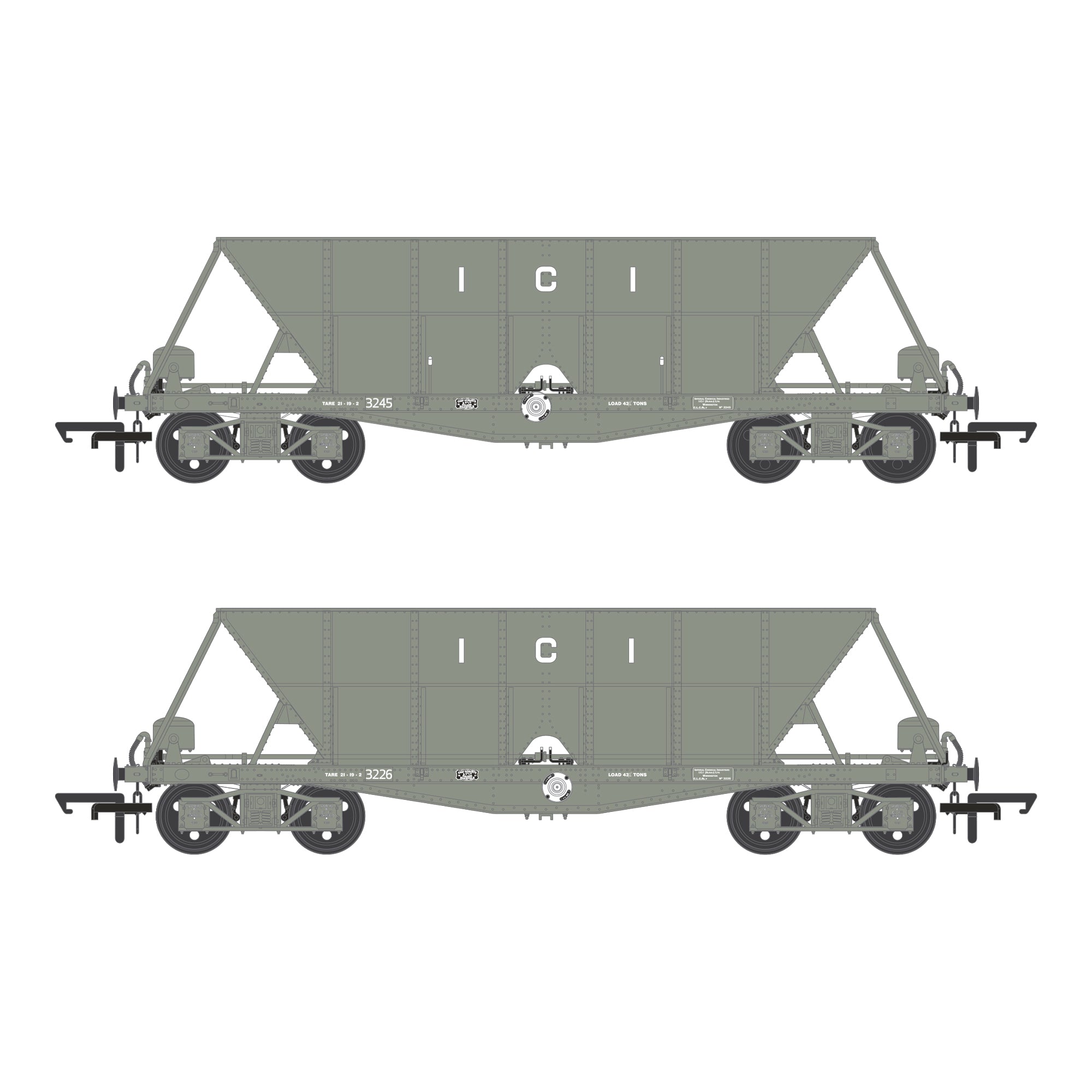 ICI Hopper – 1950er bis 1973 – Doppelpack B