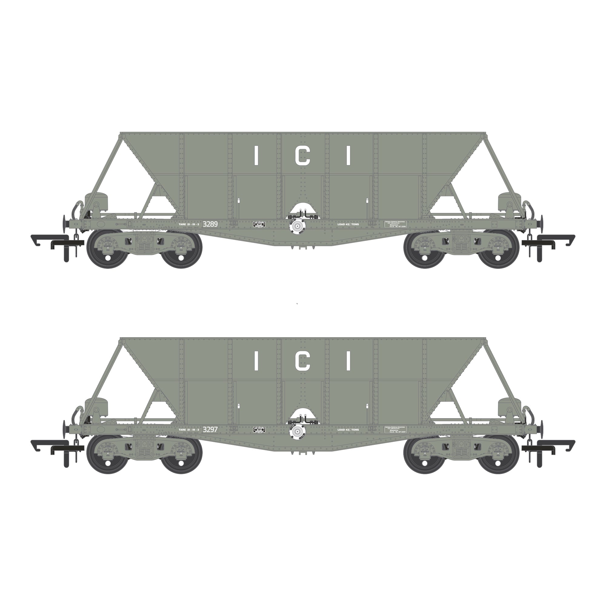 ICI Hopper – 1950er bis 1973 – Doppelpack D