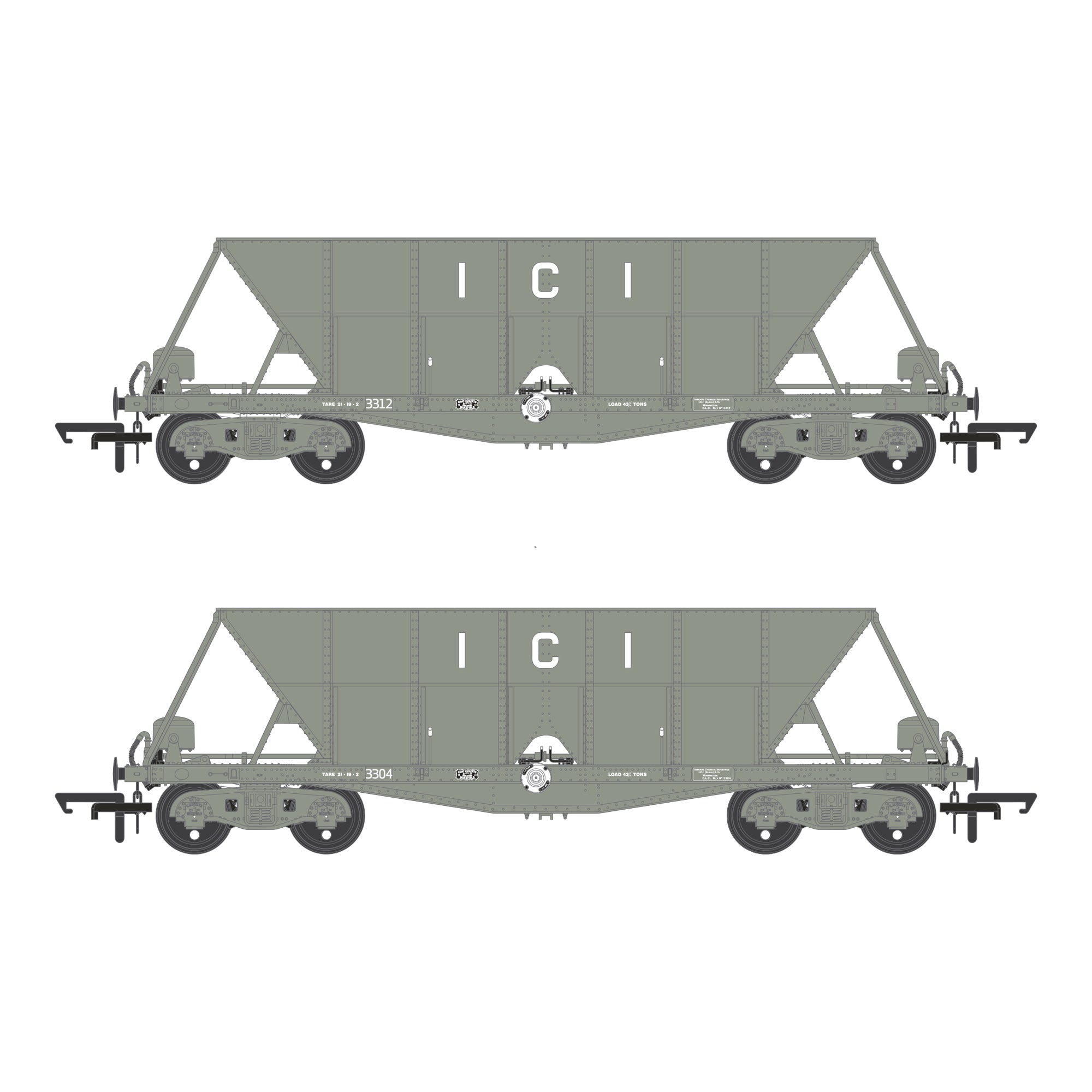 ICI Hopper – 1950er bis 1973 – Doppelpack E
