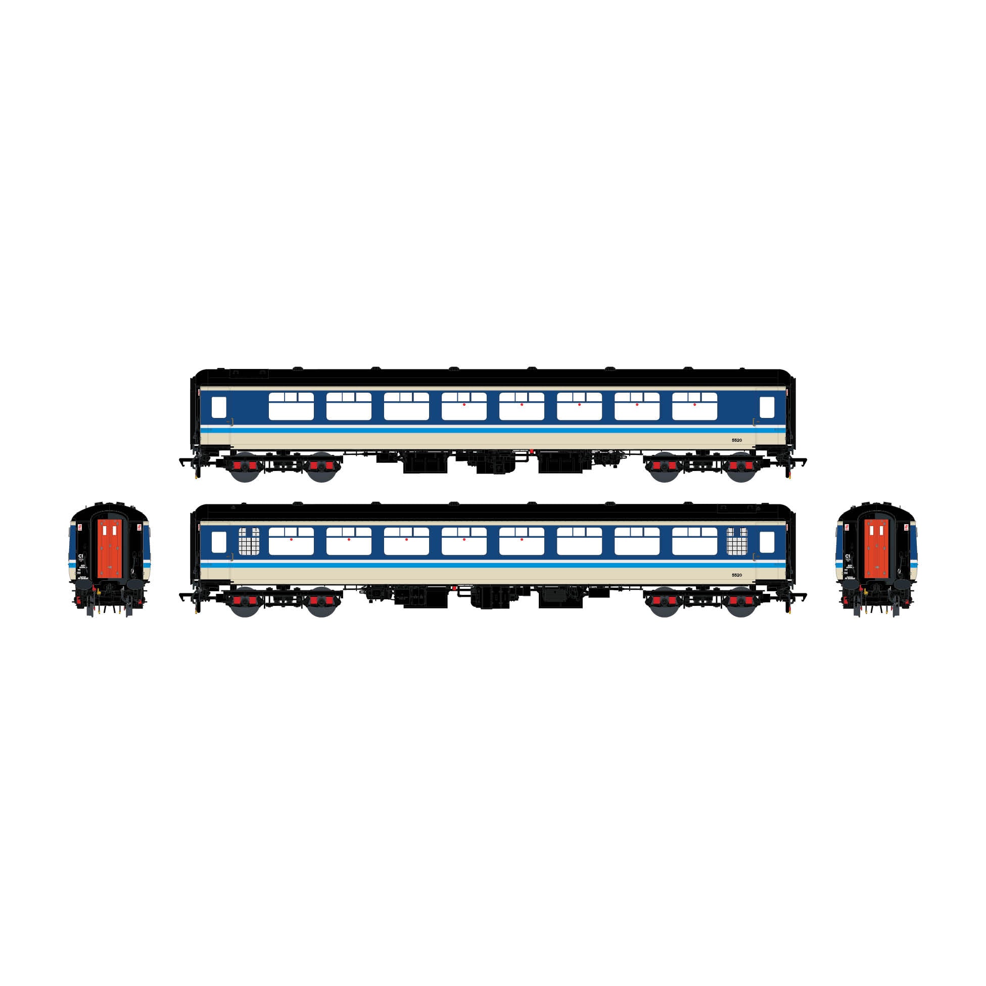 BR Mk.2c (großes Toilettenfenster) TSO 5520 Provincial (ohne Markenzeichen)