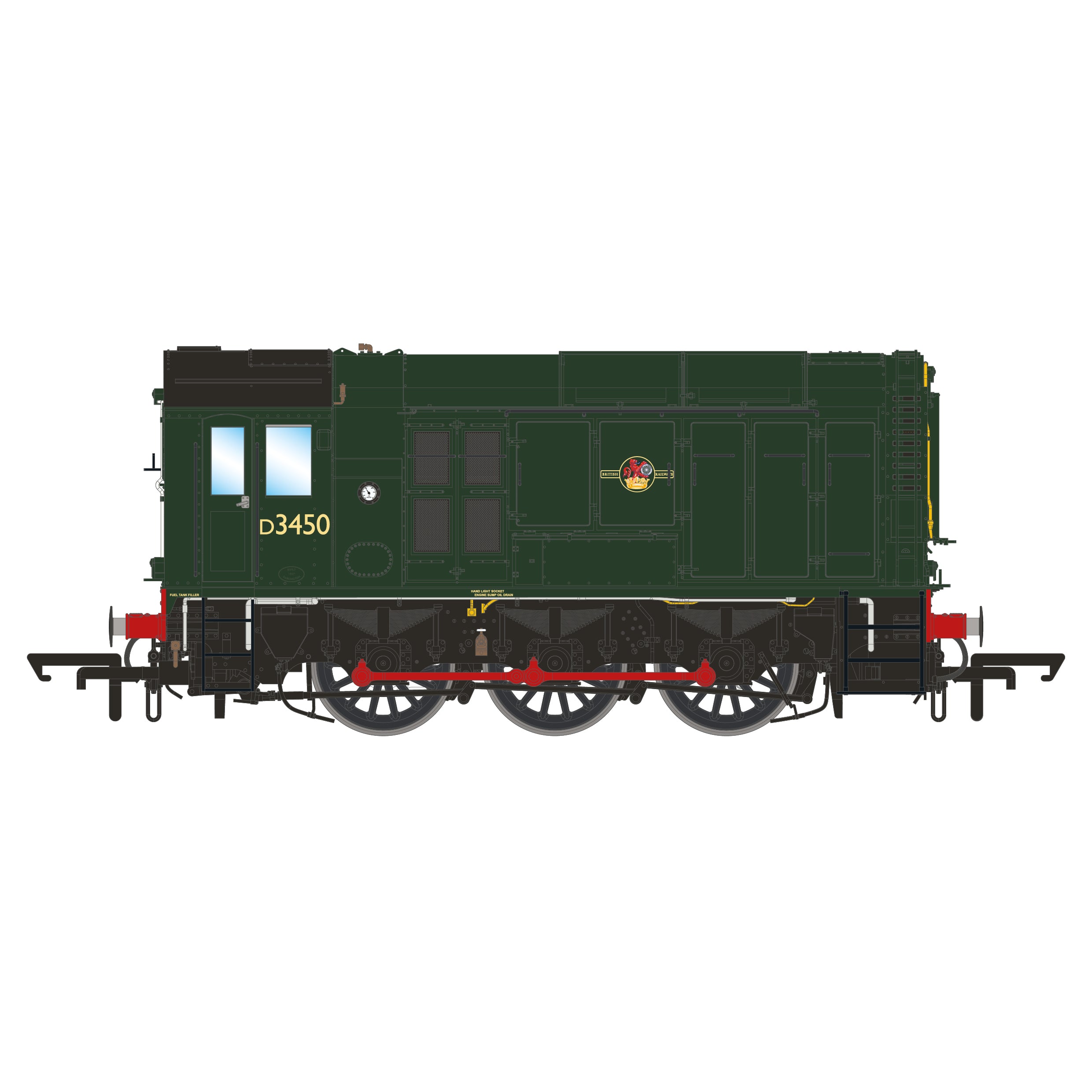 BR Klasse 10 - BR Grün - D3450 - DCC Sound