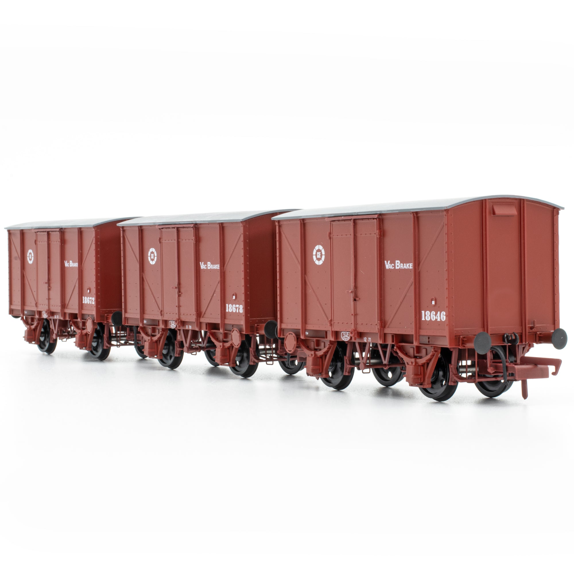 CIE Bulleid H Van – Braun (CIE-Roundel-Ära) – Vakuum ausgestattet – Packung 1