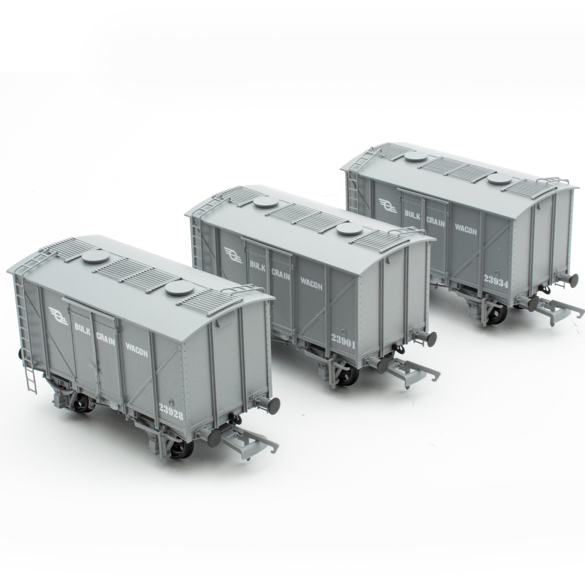 CIE Bulleid Bulk Grain Wagon – Grau (CIE Flying Snail-Ära) – Pack 1