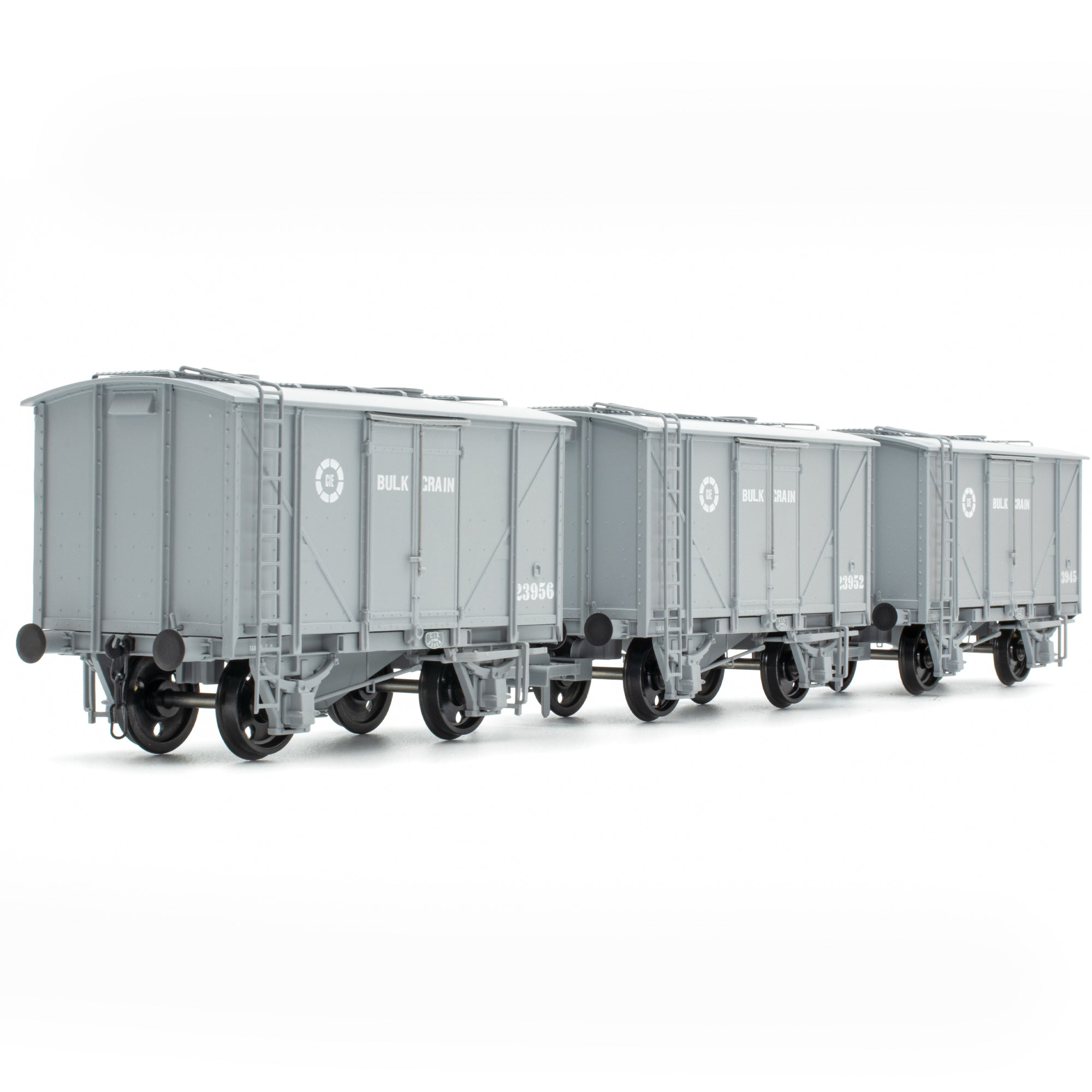 CIE Bulleid Bulk Grain Wagon – Grau (CIE Roundel-Ära) – Pack 1