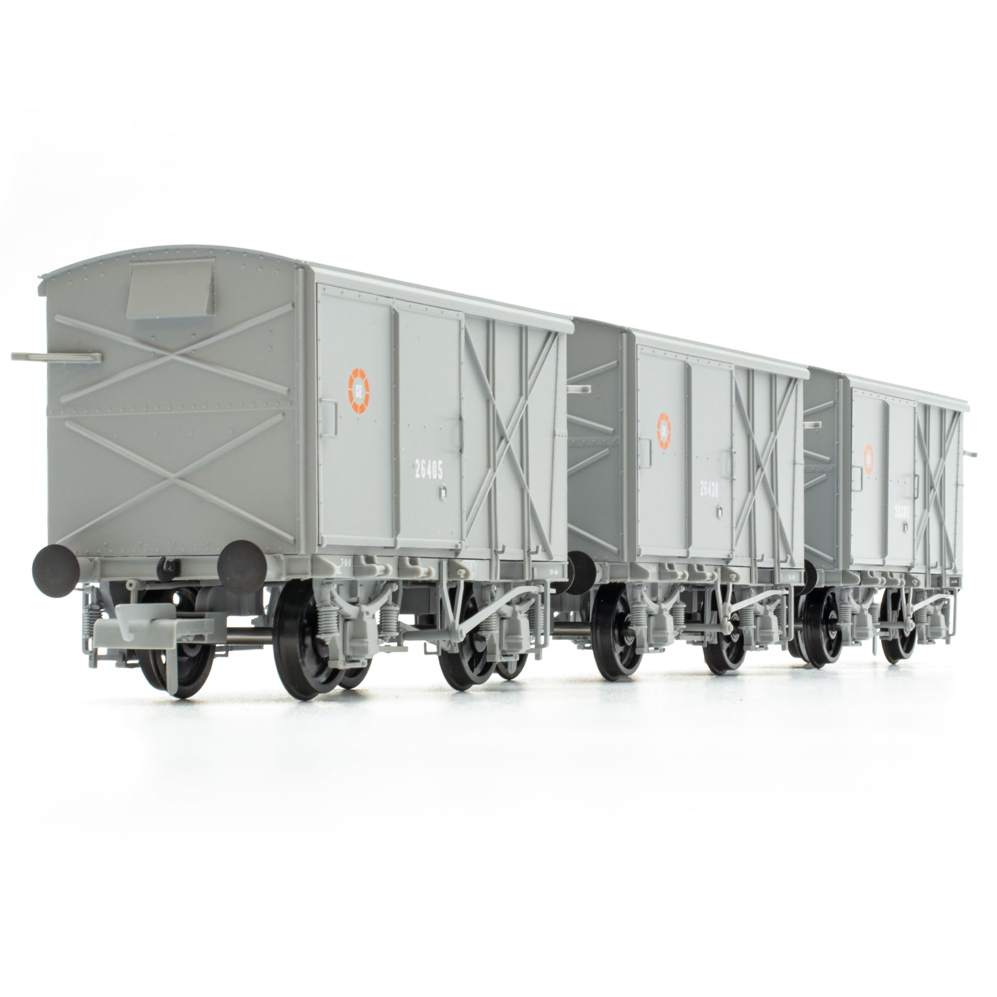 CIE Bulleid Palettenwagen – Grau (CIE Roundel-Ära) – Pack 2