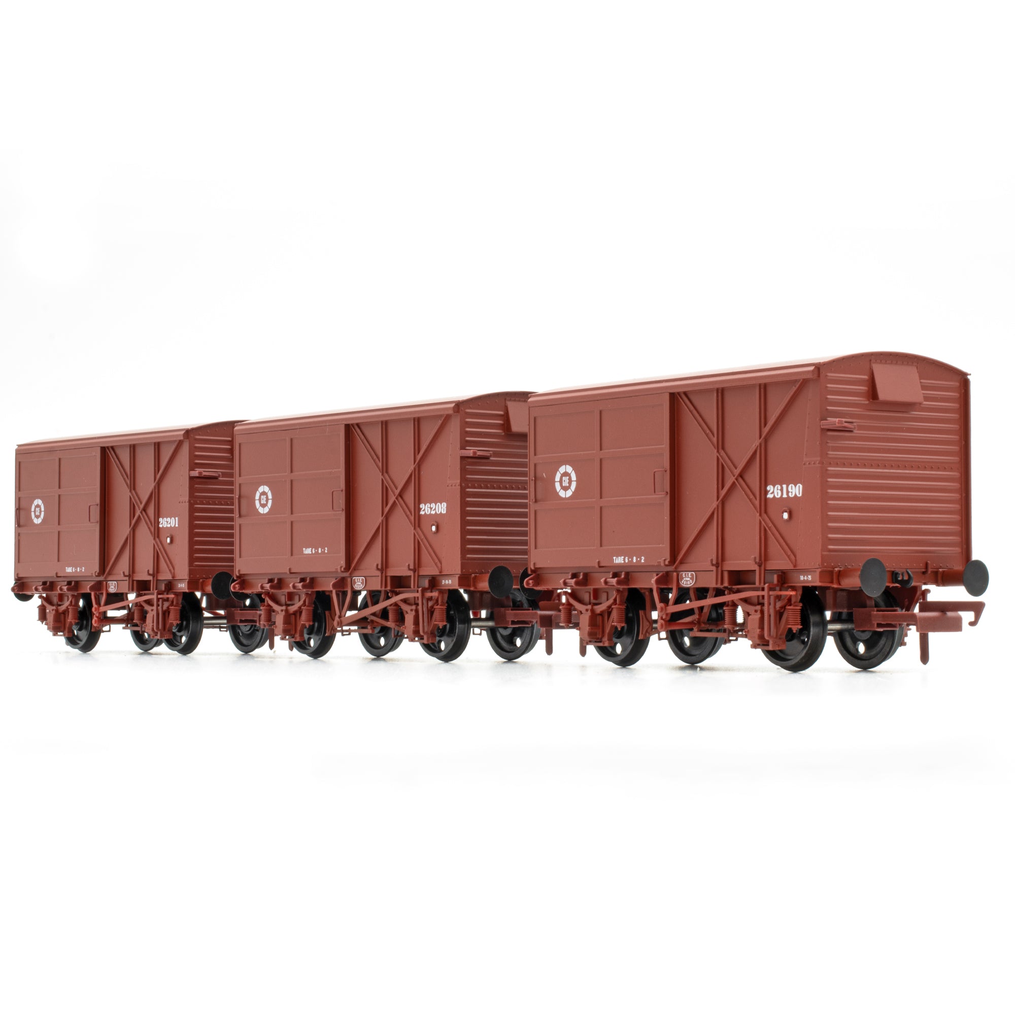 CIE Bulleid Palettenwagen – Braun (CIE Roundel-Ära) – Pack 3