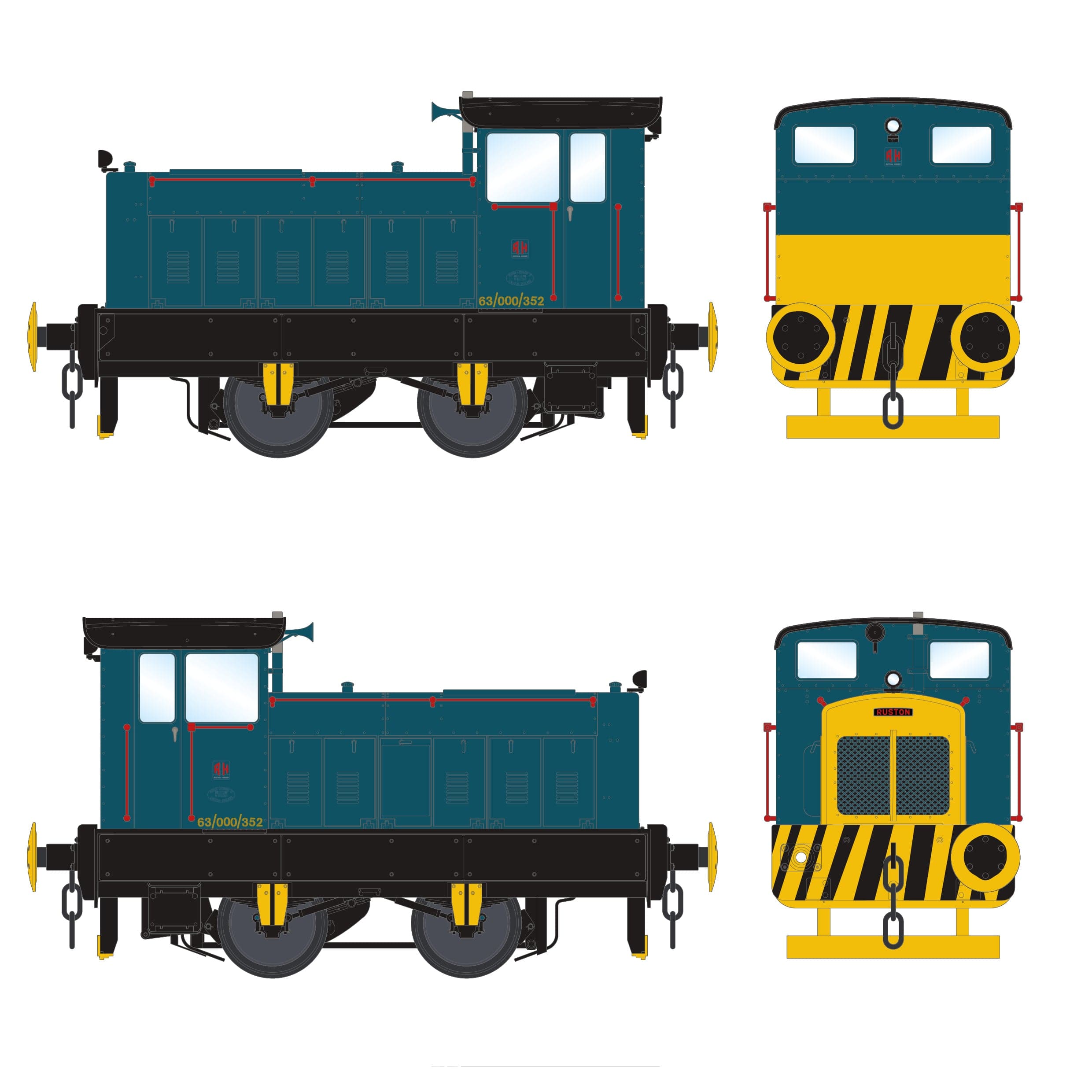 338413/1953 – National Coal Board Nr. 63-000-352 – BR Rail Blue
