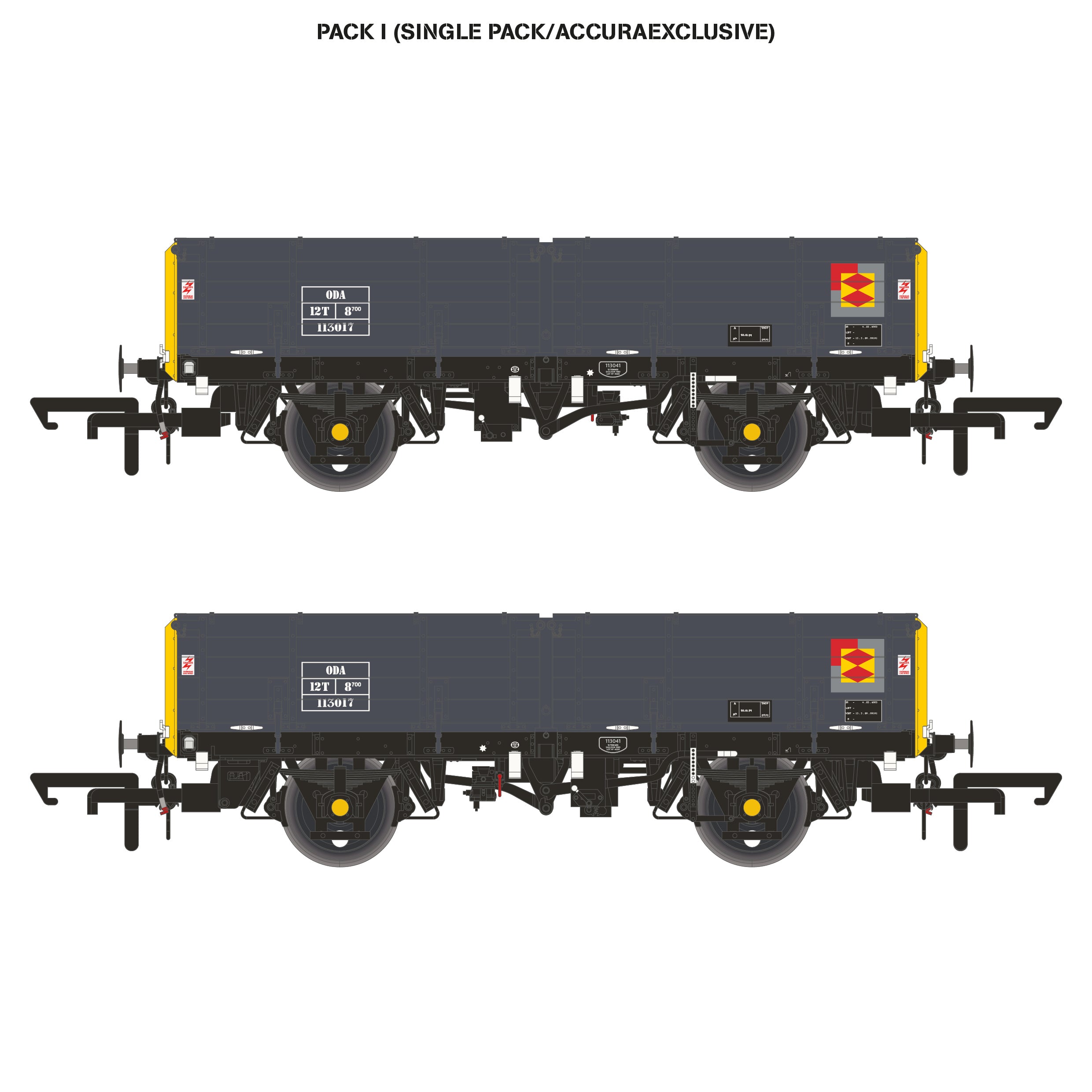 ODA - Railfreight Sektor Grau/Gelb - Einzelpack I