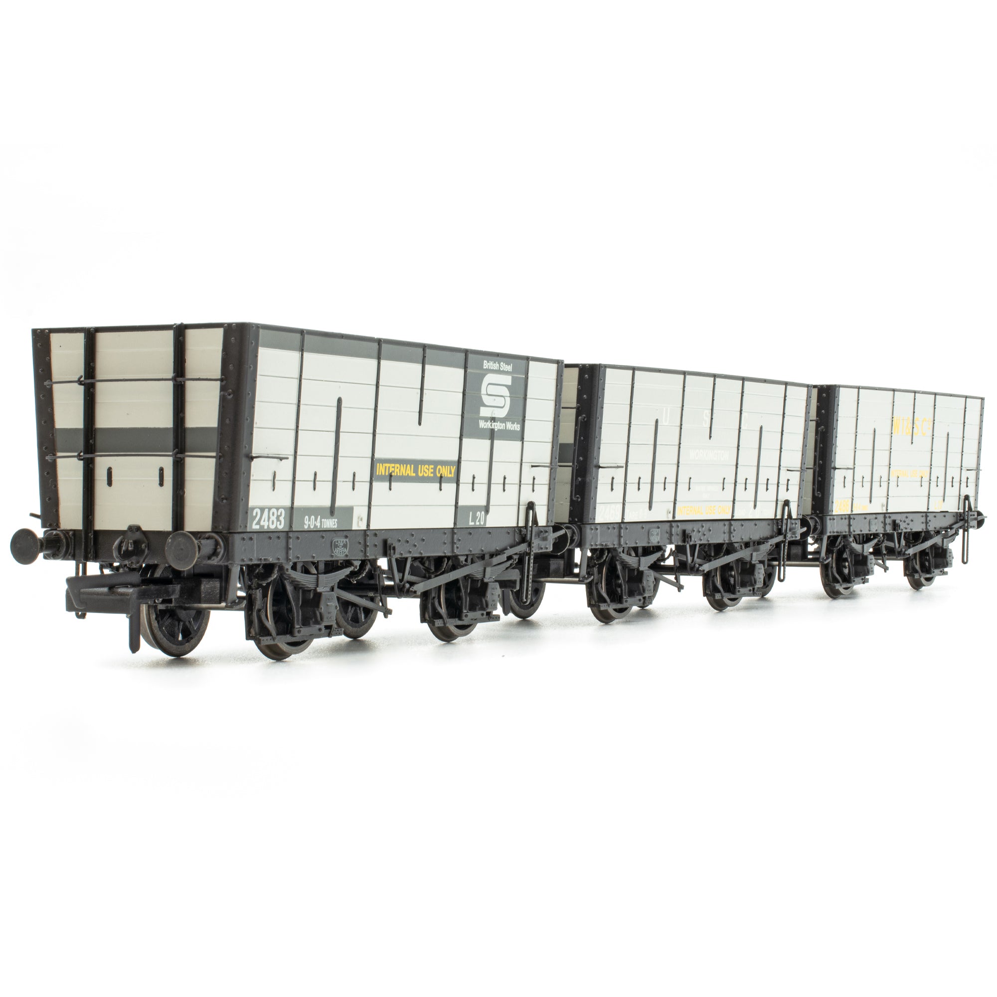 DGM 12 Hopper – United Steel Company Grau – Dreierpack