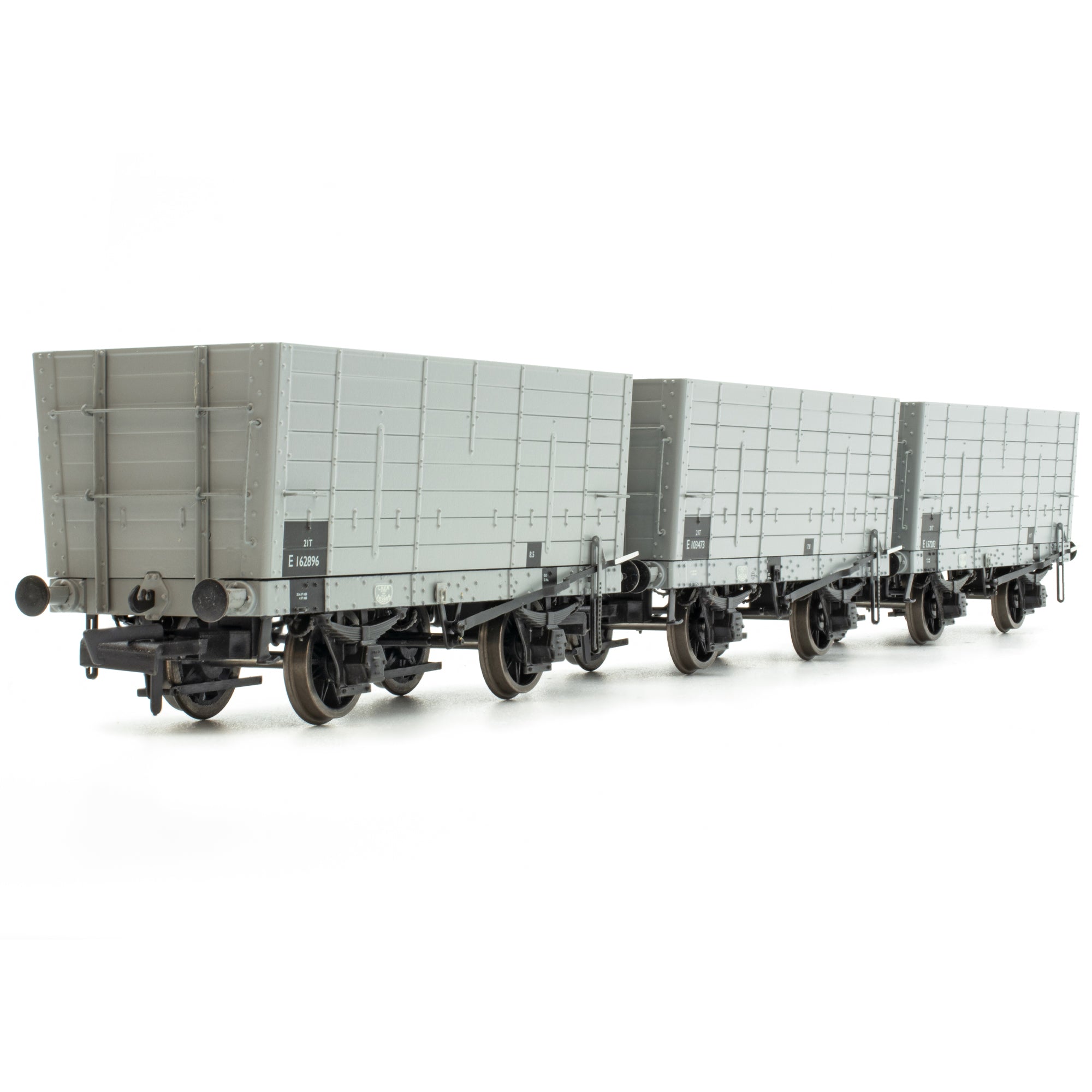 DGM 12 Hopper – BR Grau, mit schwarzen Paneelen – Dreierpack