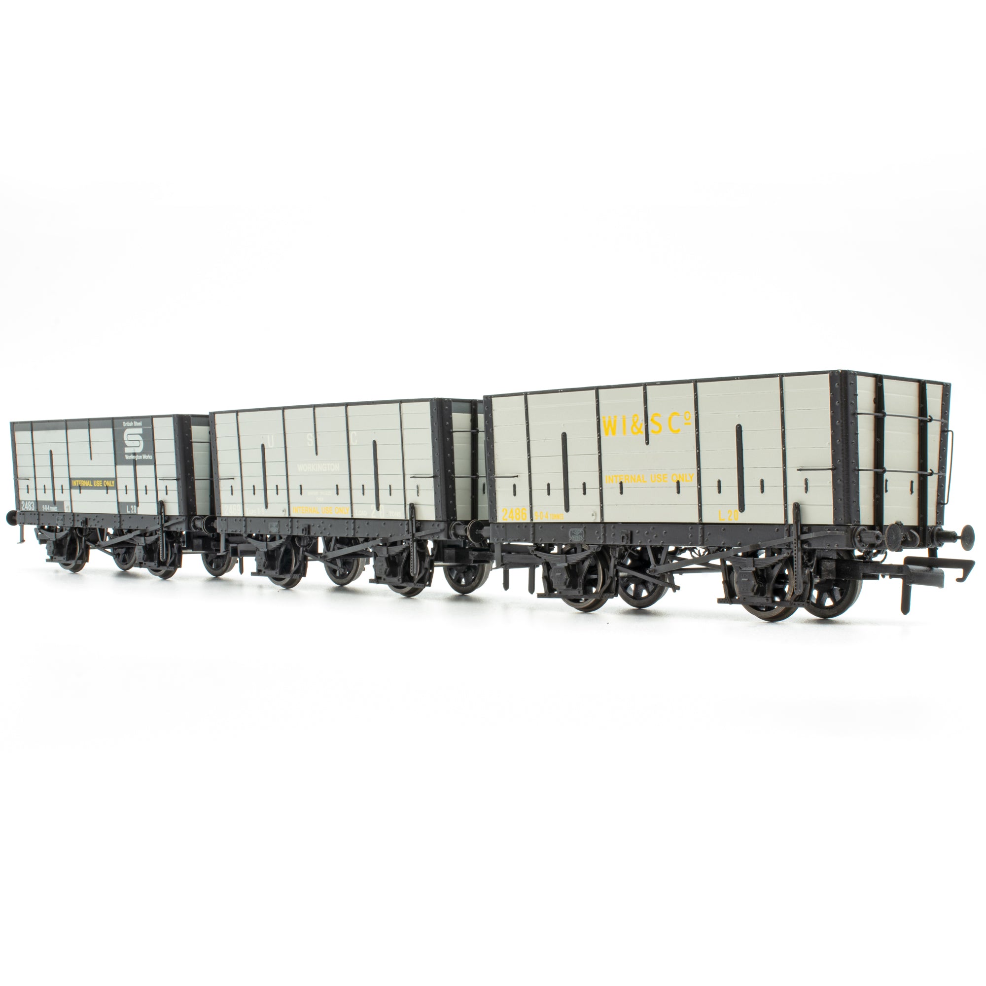 DGM 12 Hopper – United Steel Company Grau – Dreierpack