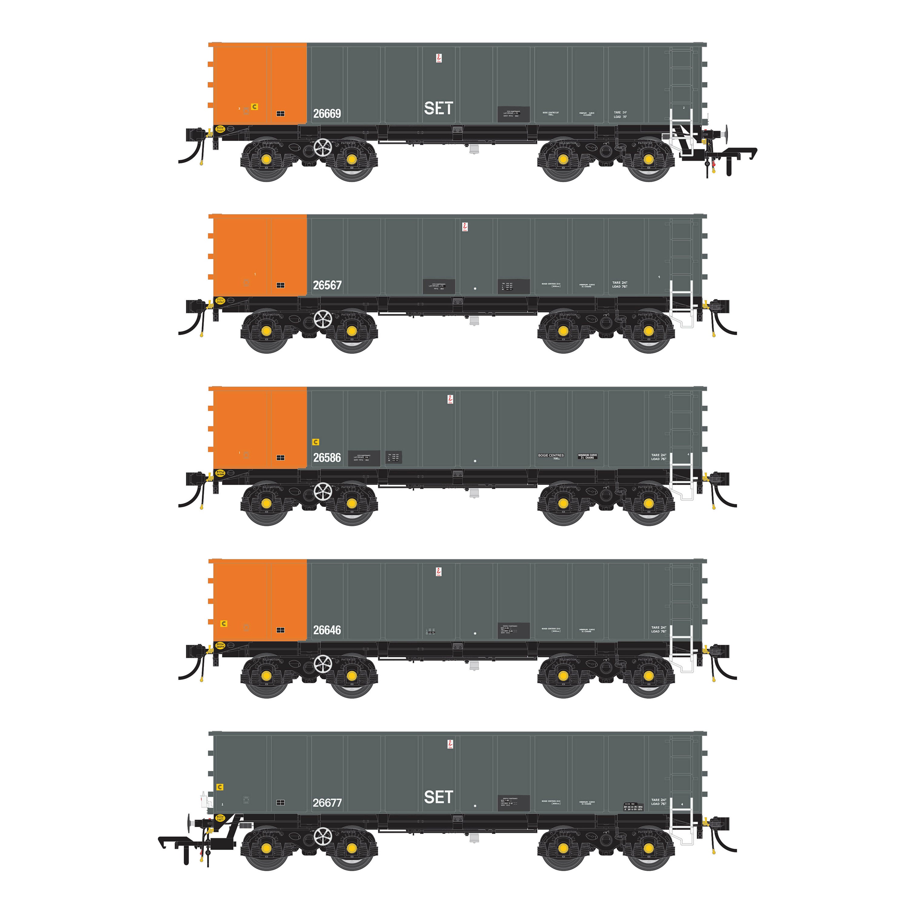 PTA - BSc South Wales grau - Packung 1 (Innenfutter) & Äußere)