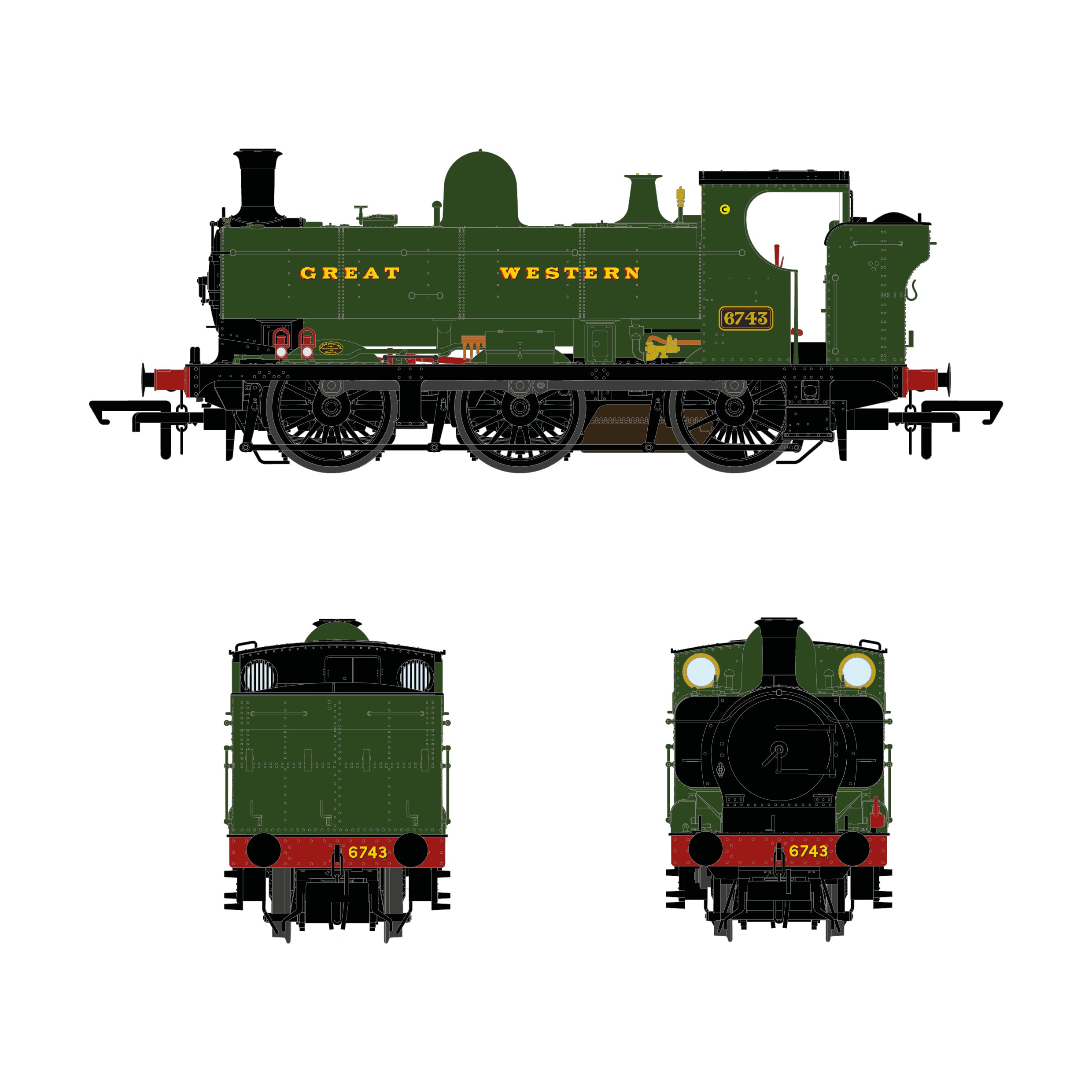 6700-Klasse – 6743 – Great Western Green