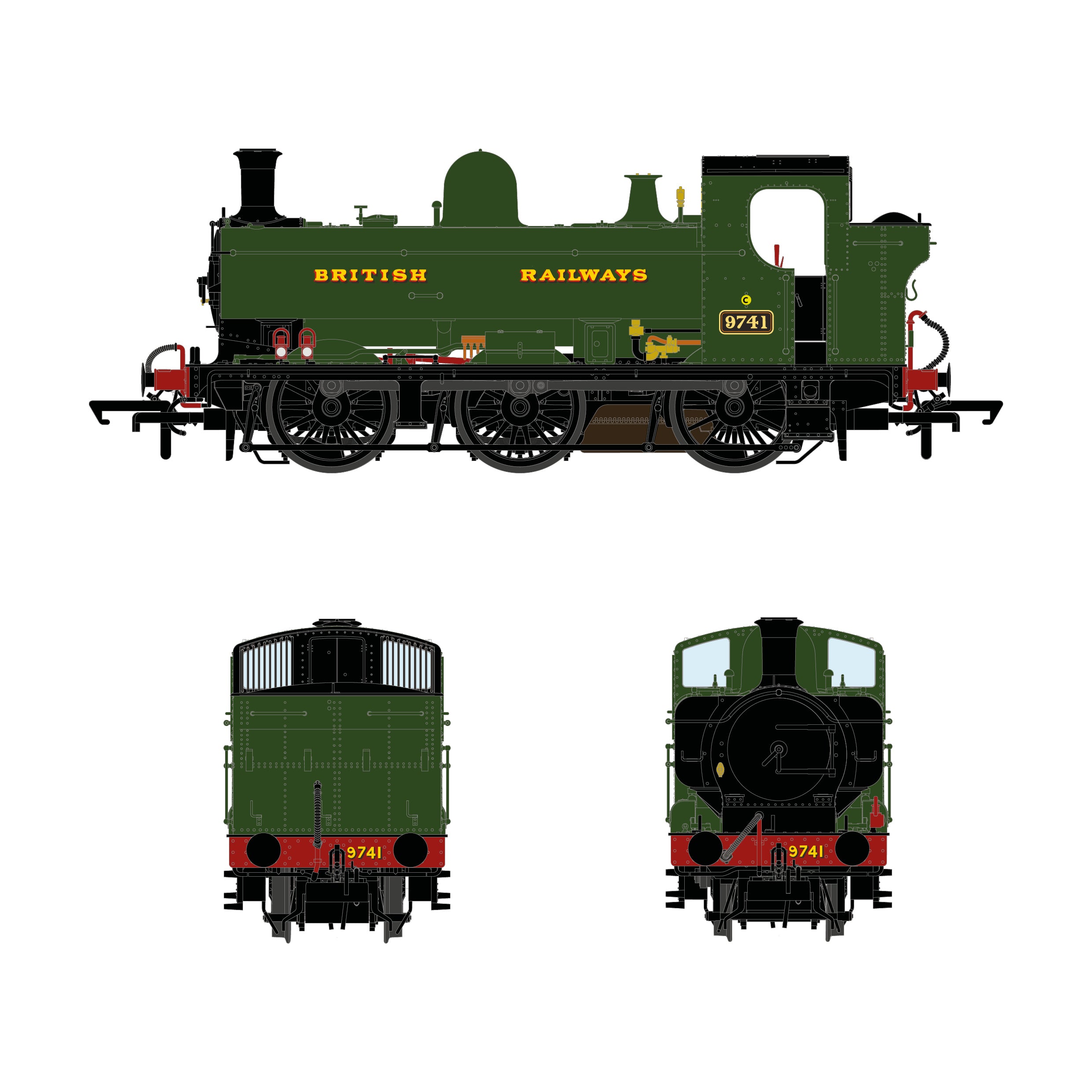 Klasse 8750 – 9741 – British Railways Green