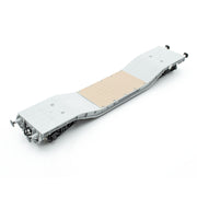 50t „Warwell“-Militärflachwagen mit Drehgestellen mit Diamantrahmen in BR-Grau – M360335