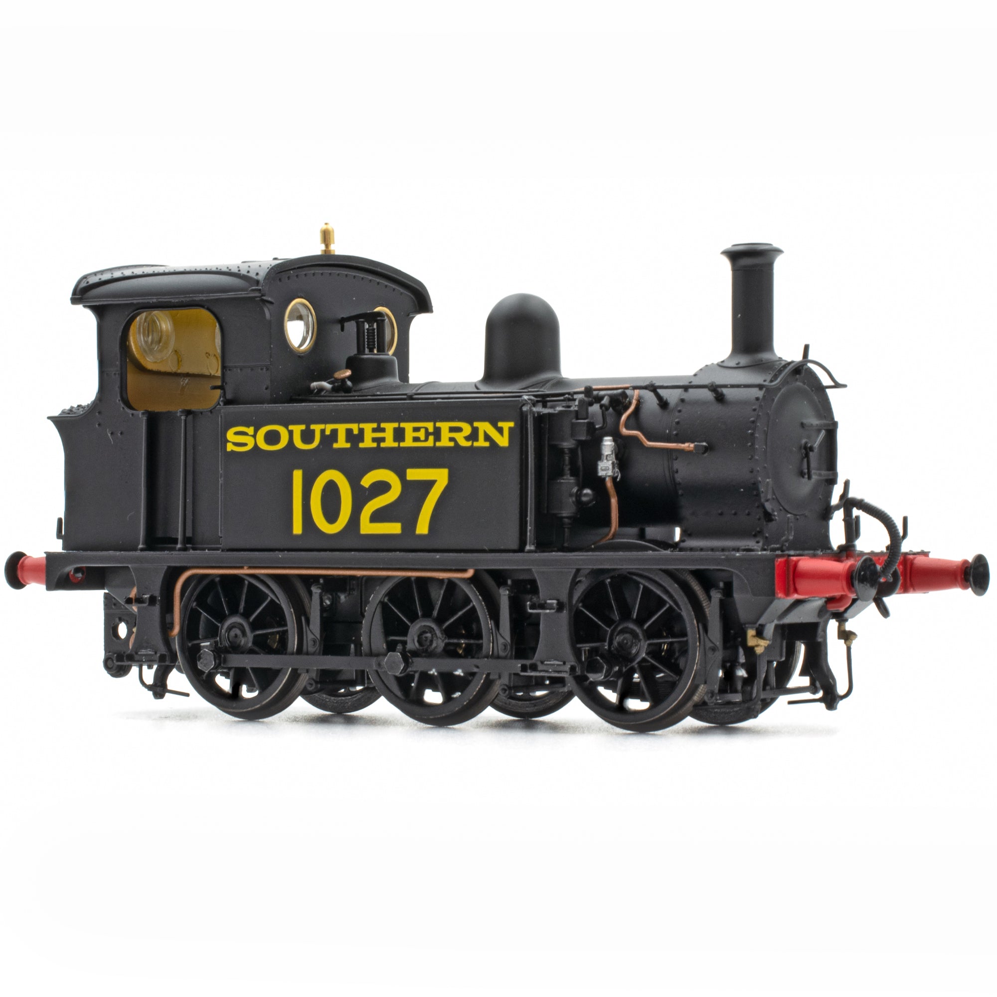 SECR P Klasse 0-6-0T 1027 in SR-Schwarz mit ägyptischer Beschriftung