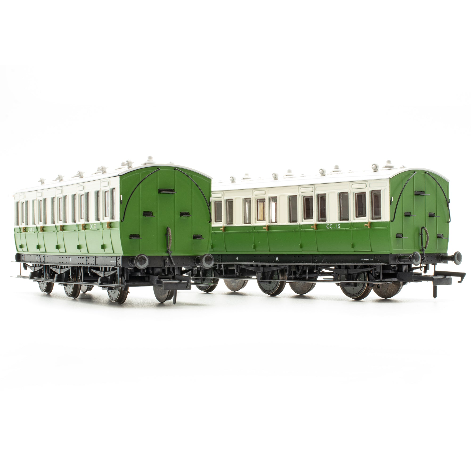 Genesis 6w - LNER Campingwagen Grün/Creme - Zwillingspack J