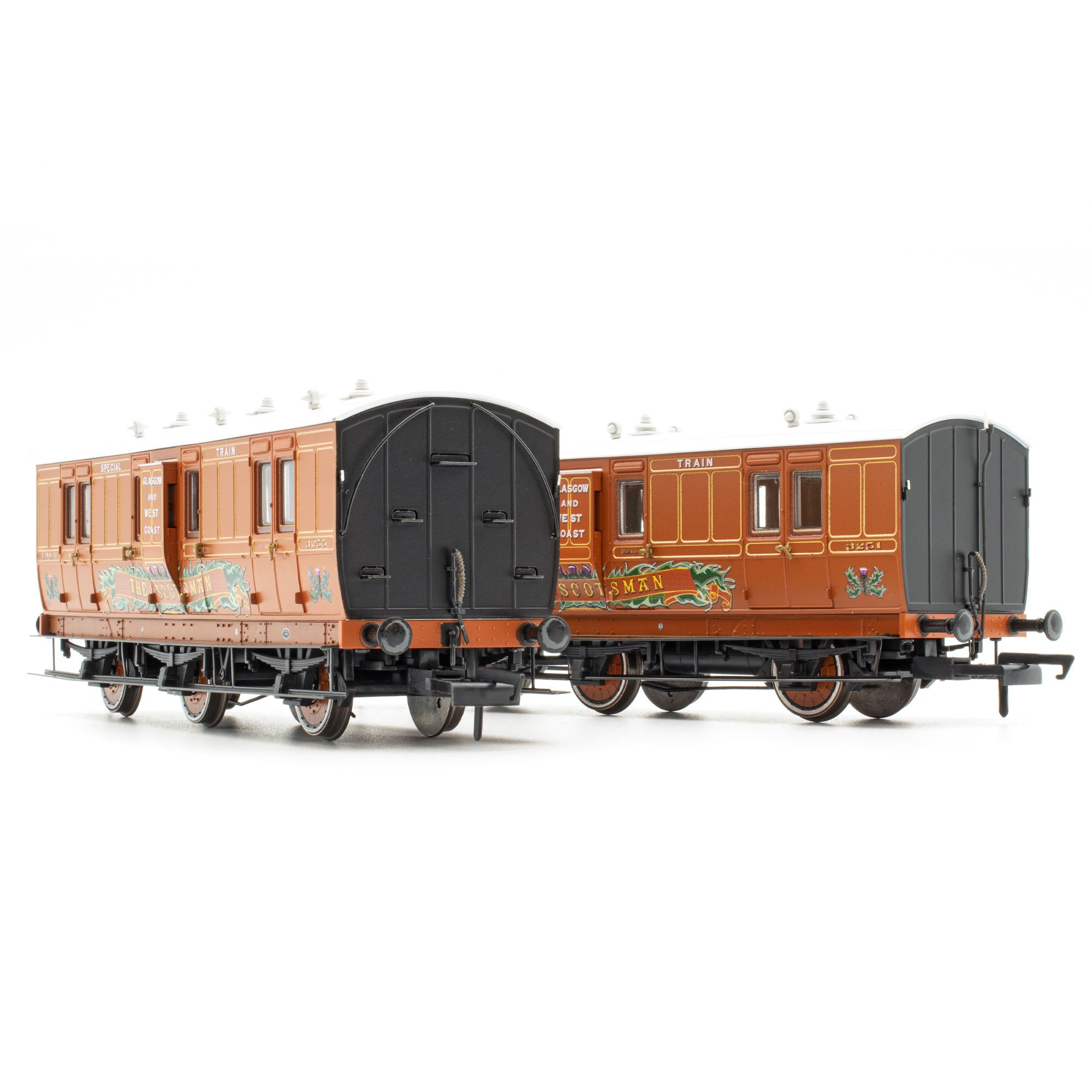 Genesis 6w - LNER Bemaltes Teakholz/'Der Schotte' - Doppelpack F