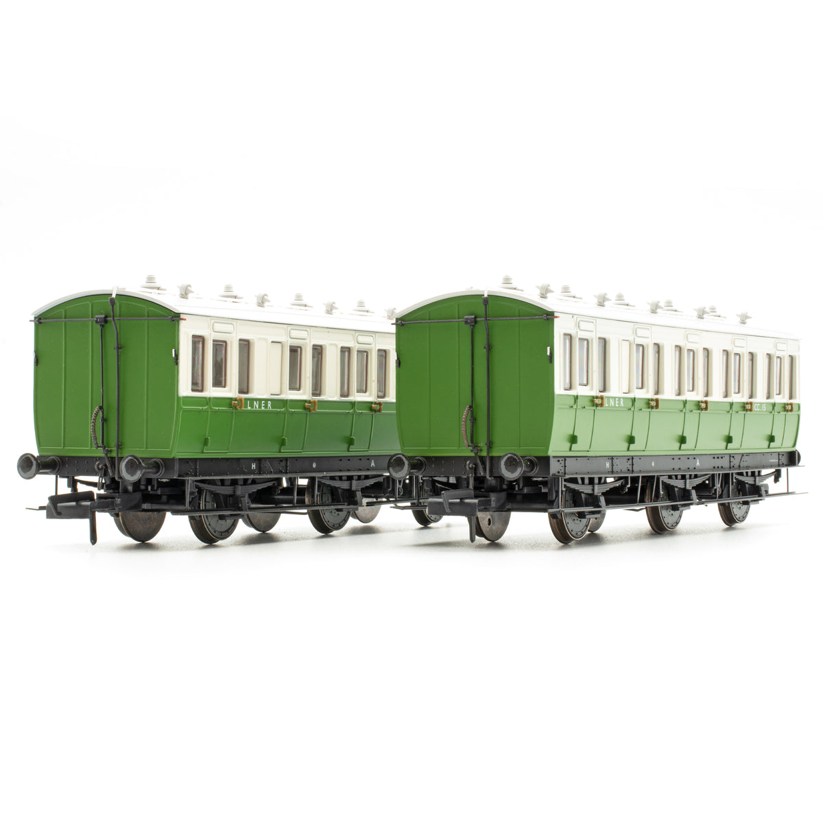 Genesis 6w - LNER Campingwagen Grün/Creme - Zwillingspack J