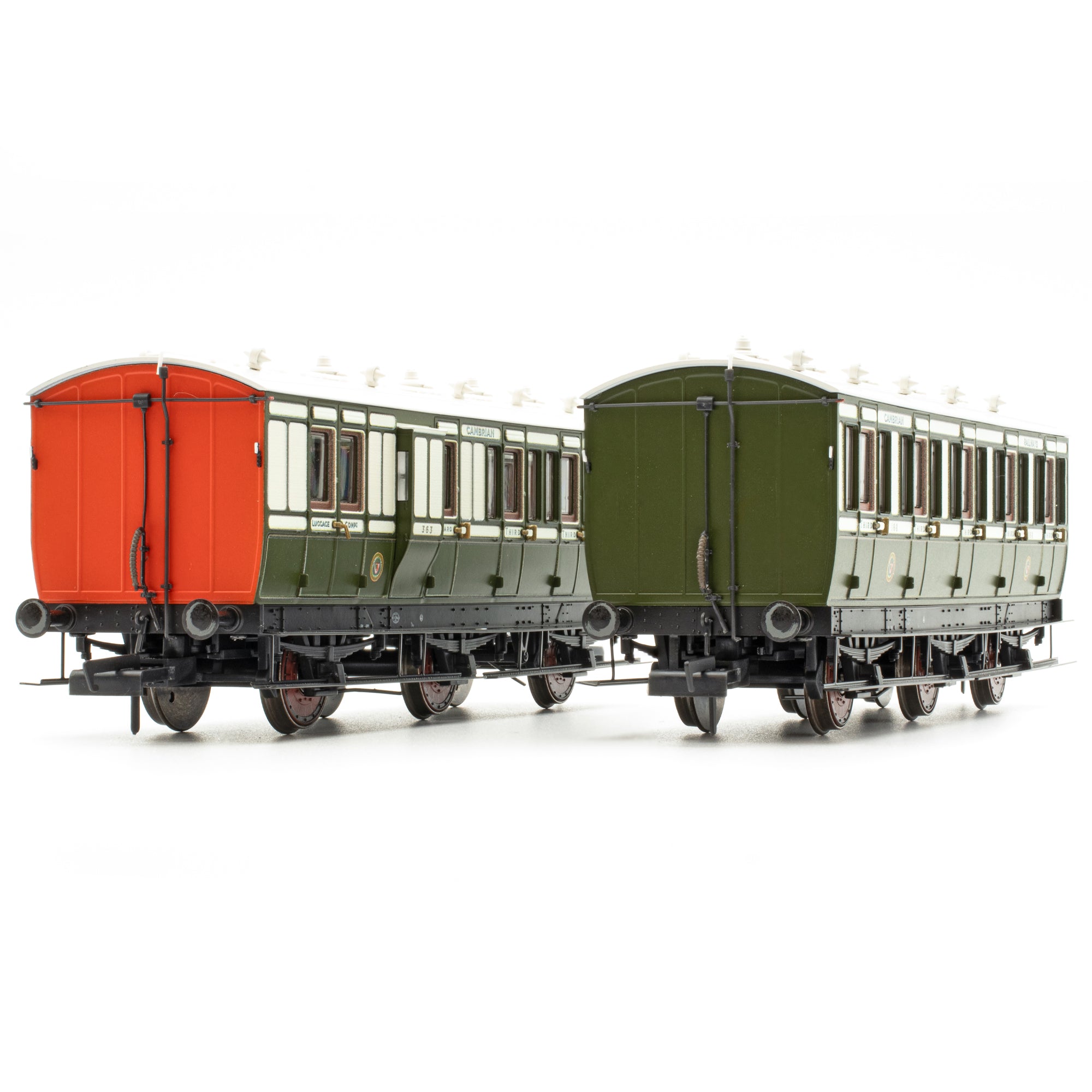 Genesis 6w - Cambrian Eisenbahnen Gestreift Bronzegrün/Creme - Doppelpack I