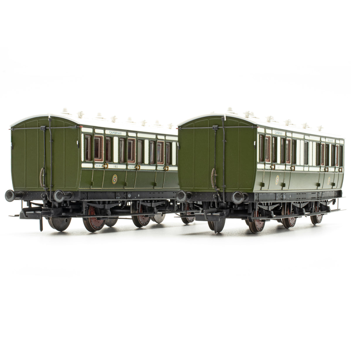 Genesis 6w - Cambrian Eisenbahnen Gestreift Bronzegrün/Creme - Doppelpack H