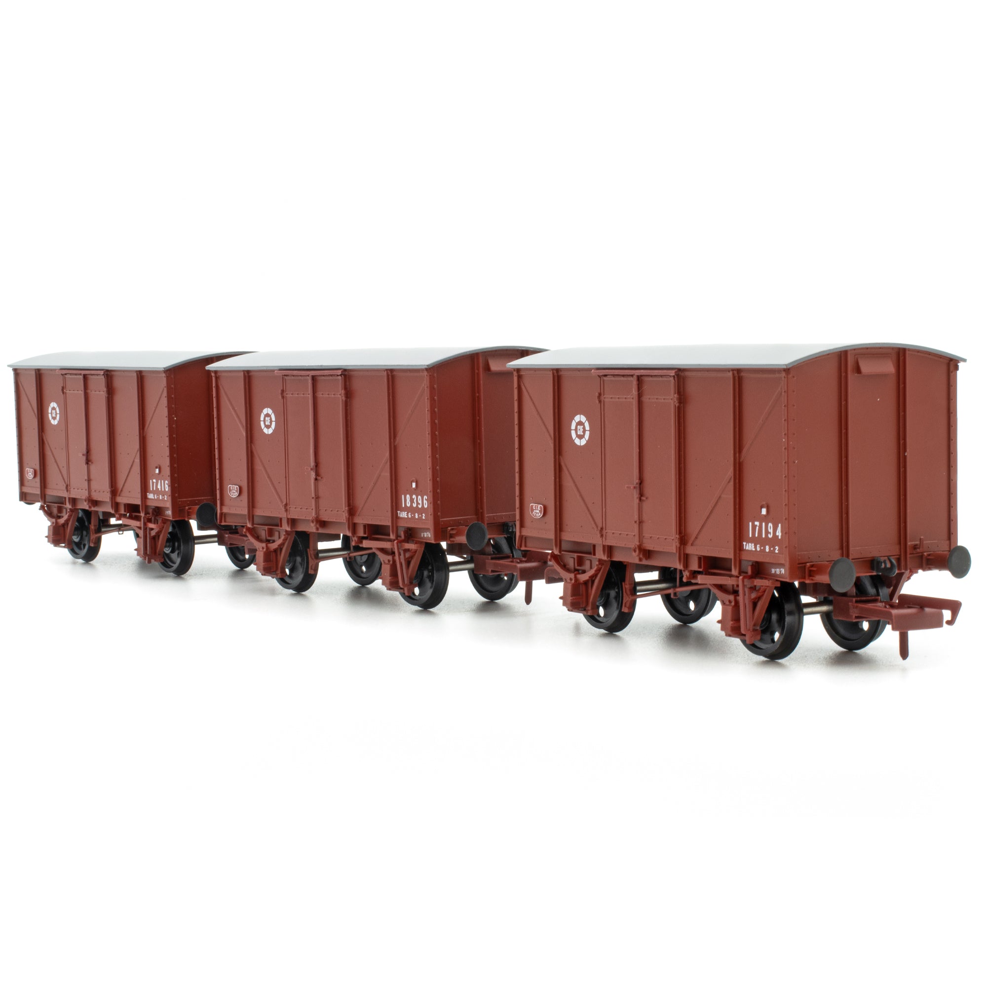 CIE Bulleid H Van – Braun (CIE-Roundel-Ära) – ohne Ausstattung – Pack 2