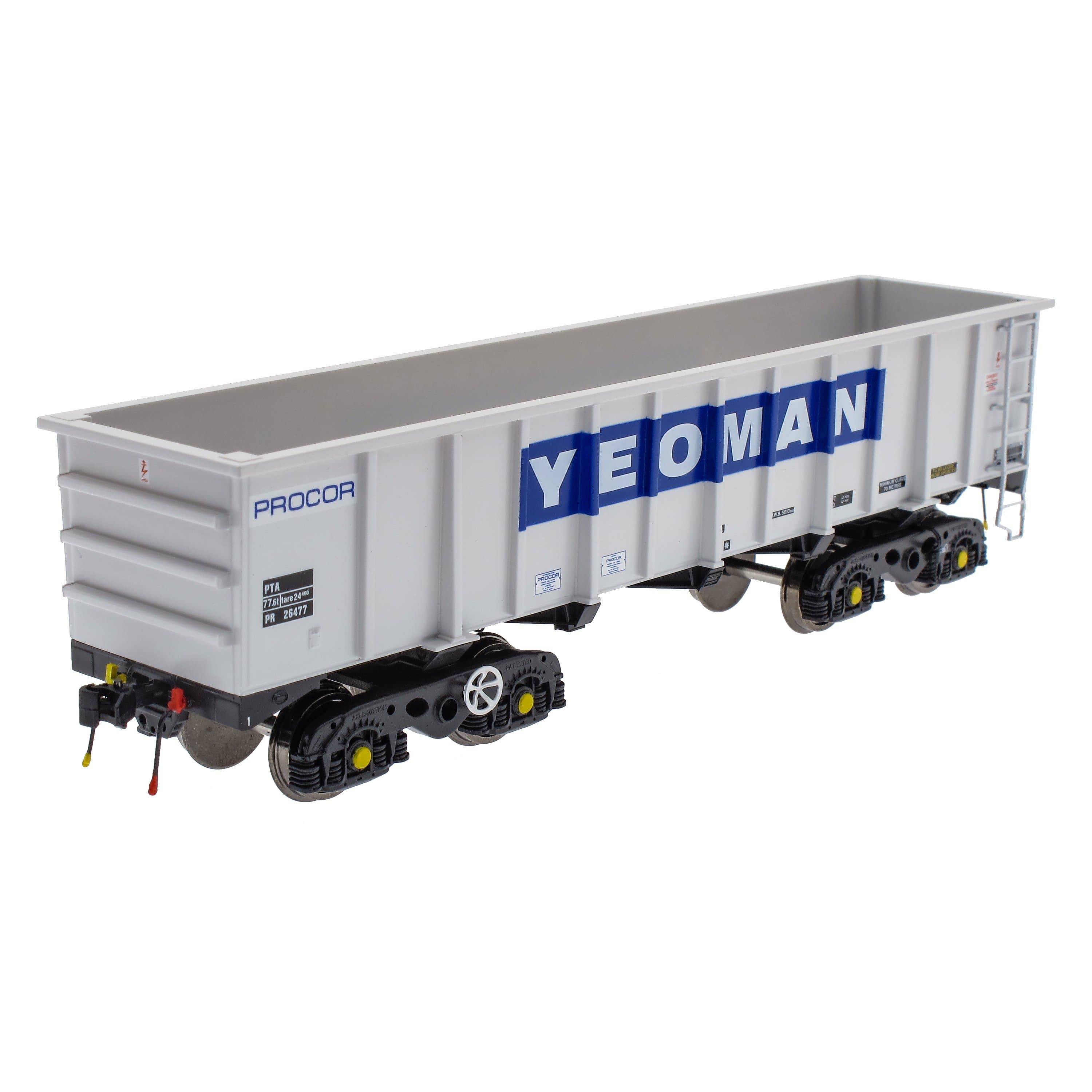 PTA/JUA Bogie Kipper Pack – Yeoman [Procor] Grau/Elfenbein – Innenpaket