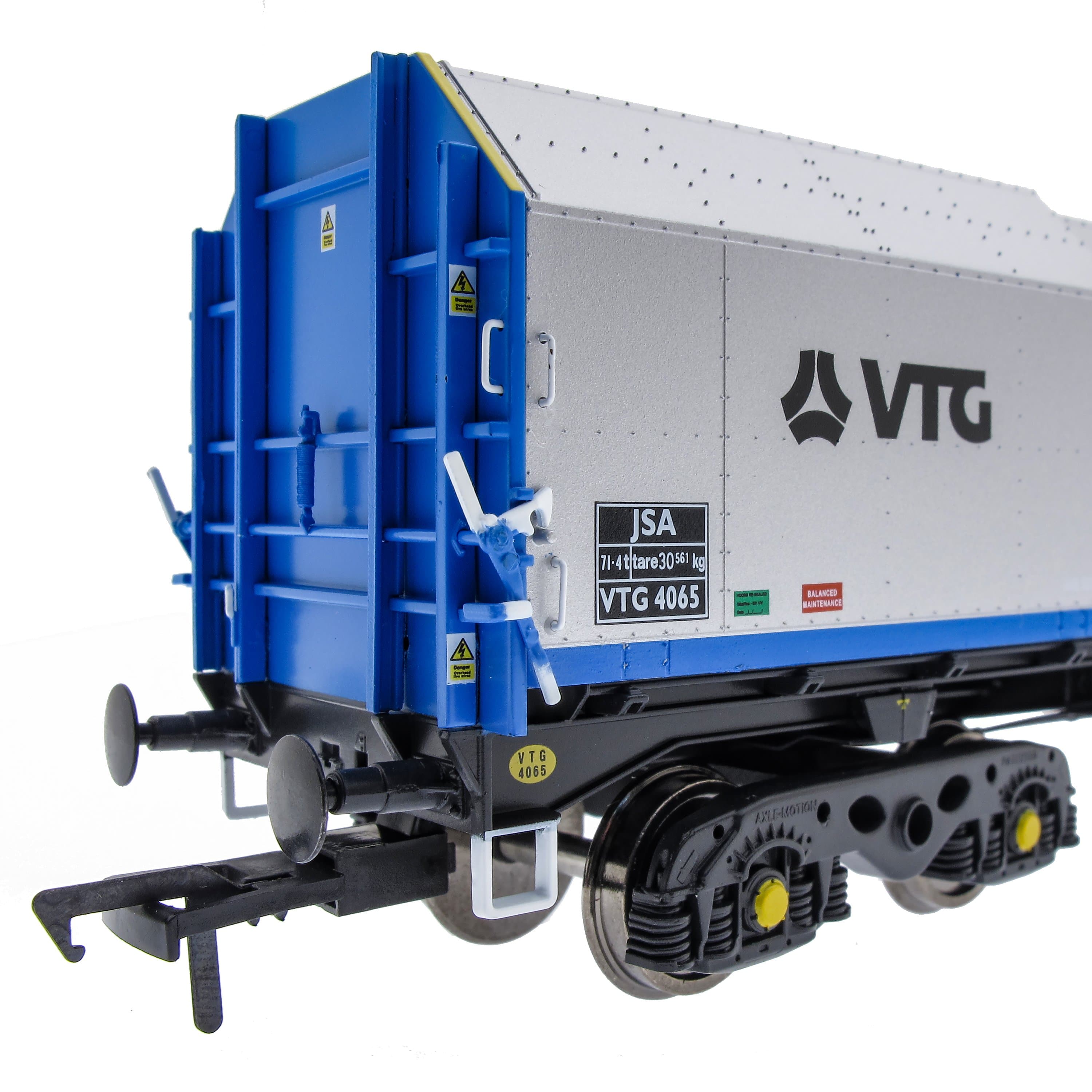 JSA Drehgestell-Planwagen aus Stahl, Doppelpack – VTG 1