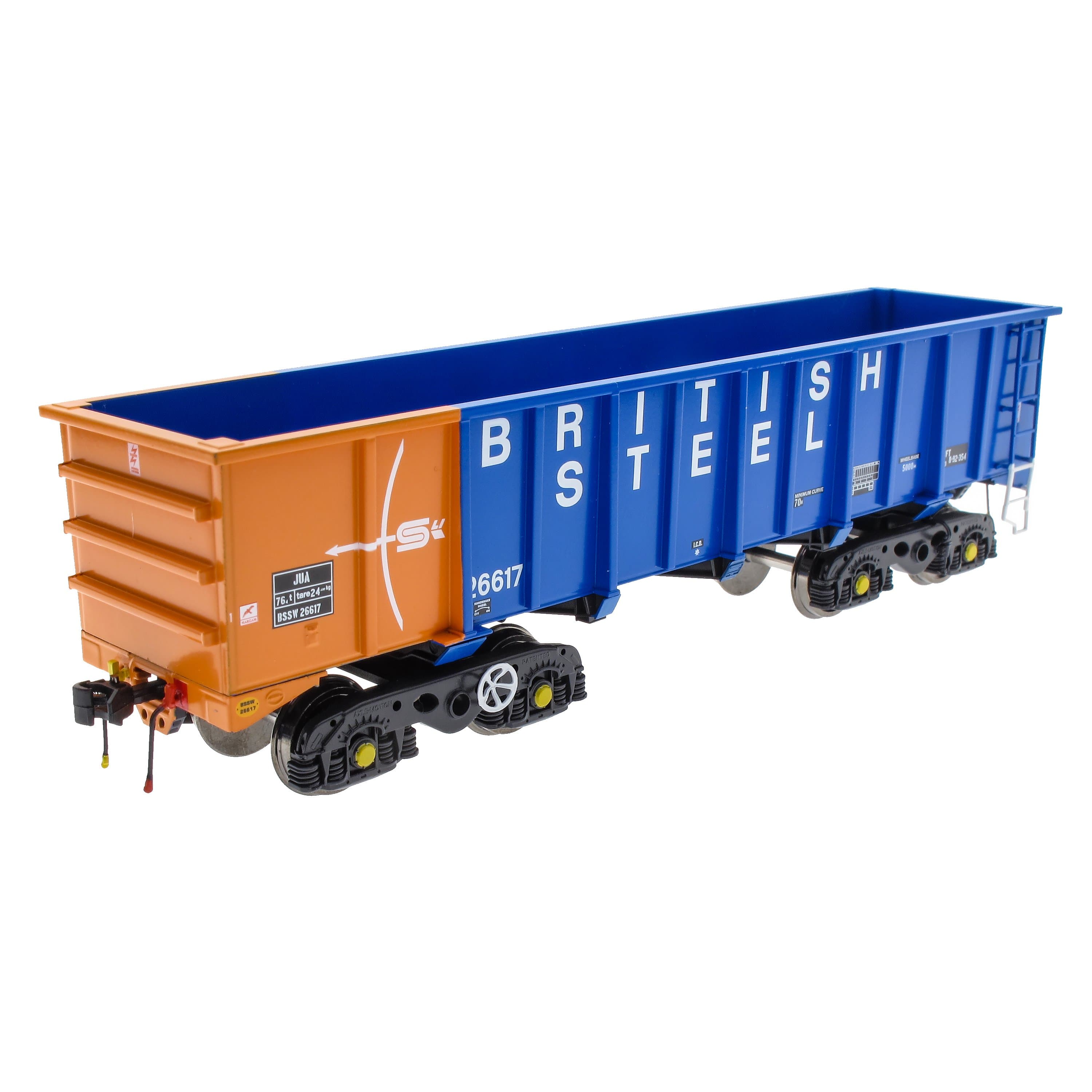 PTA/JTA+JUA Bogie Tippler Pack – British Steel Blue (außen)