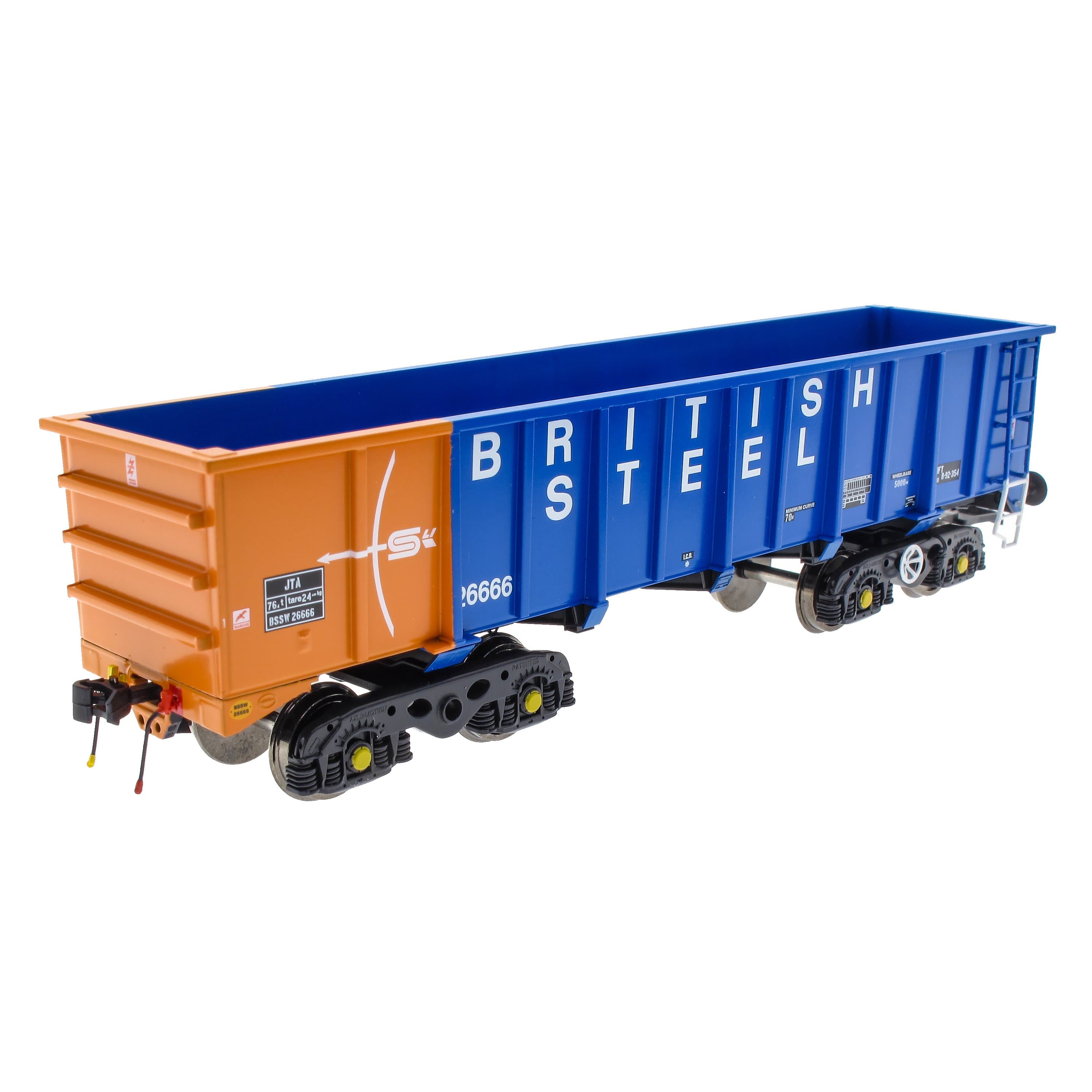 PTA/JTA+JUA Bogie Tippler Pack – British Steel Blue (außen)