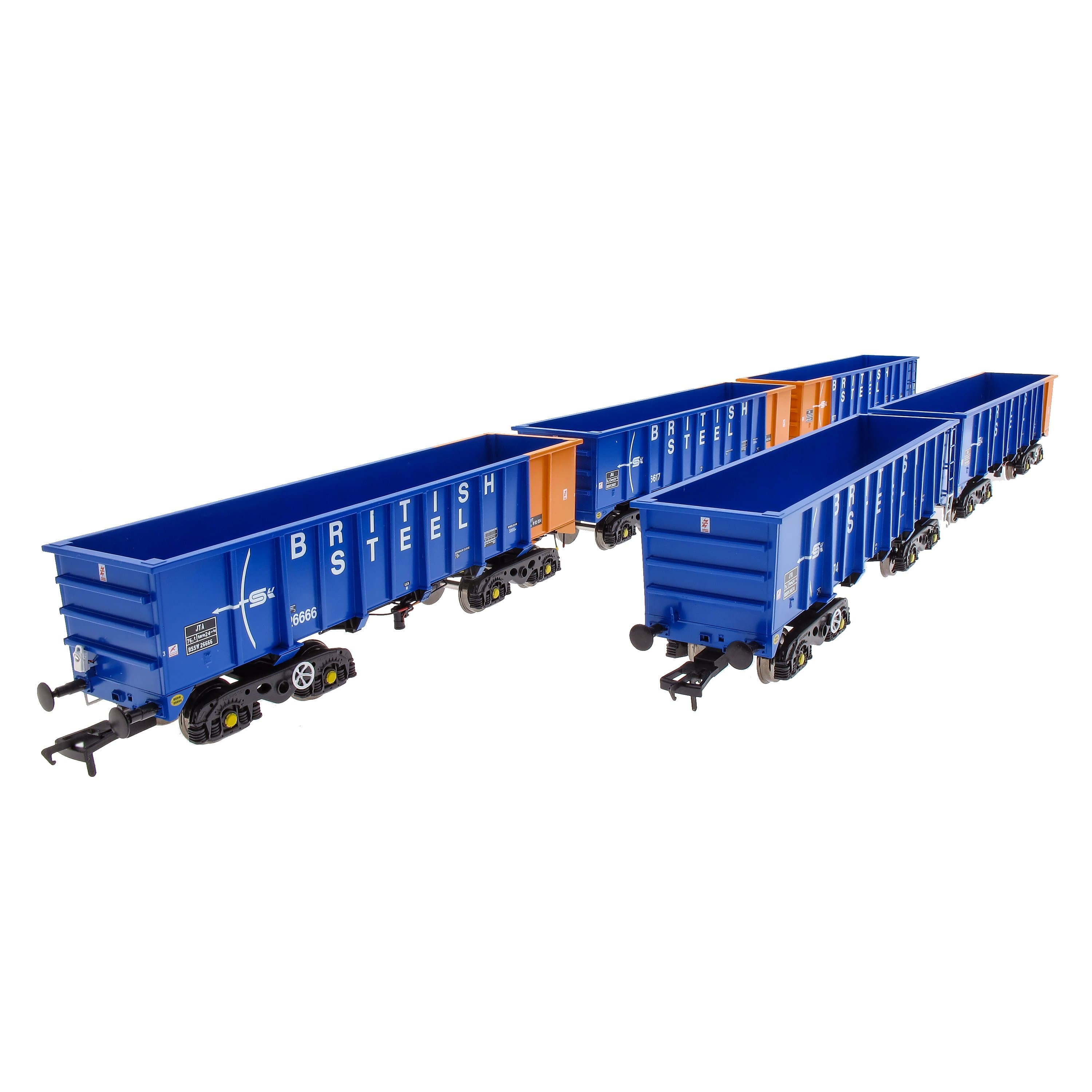 PTA/JTA+JUA Bogie Tippler Pack – British Steel Blue (außen)