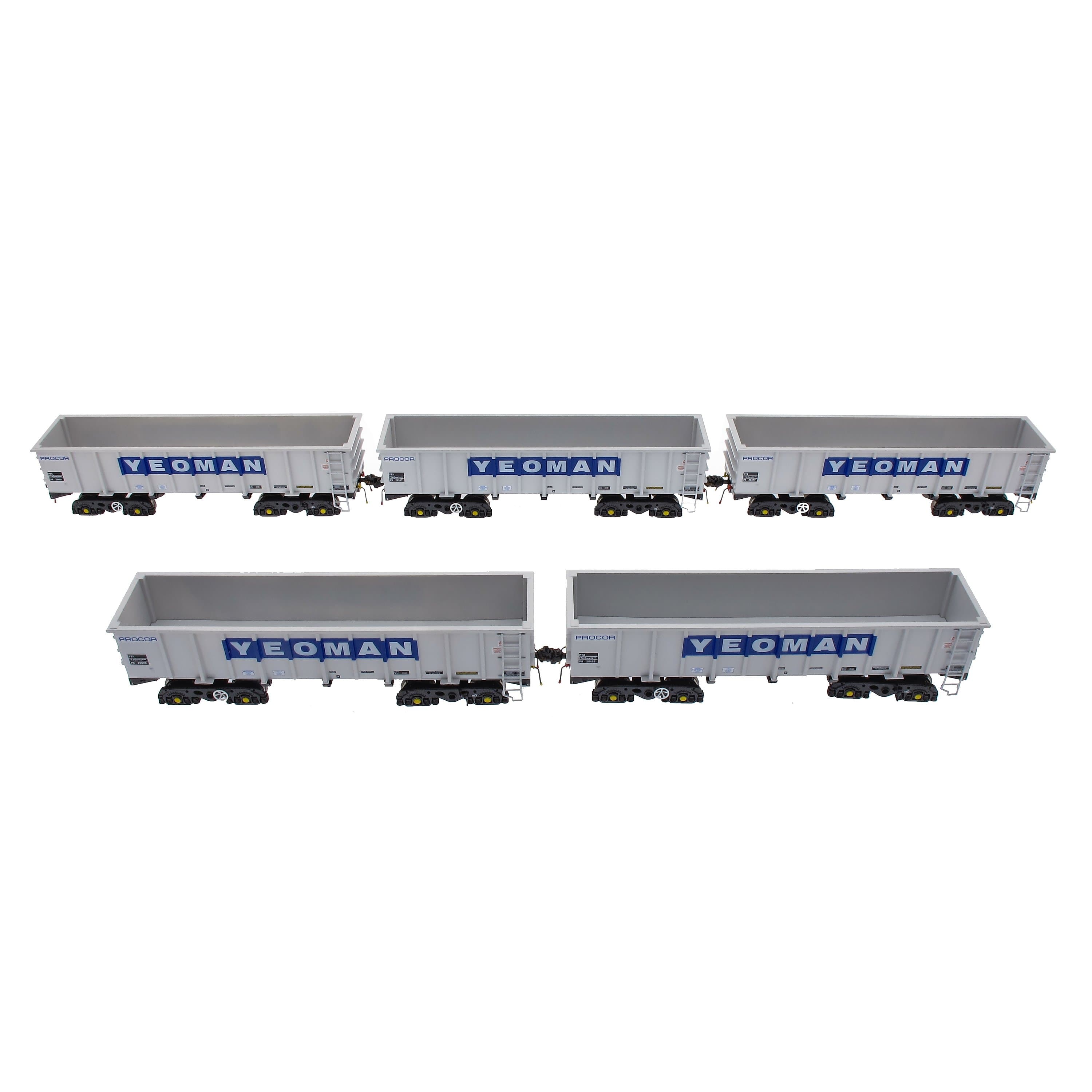 PTA/JUA Bogie Kipper Pack – Yeoman [Procor] Grau/Elfenbein – Innenpaket