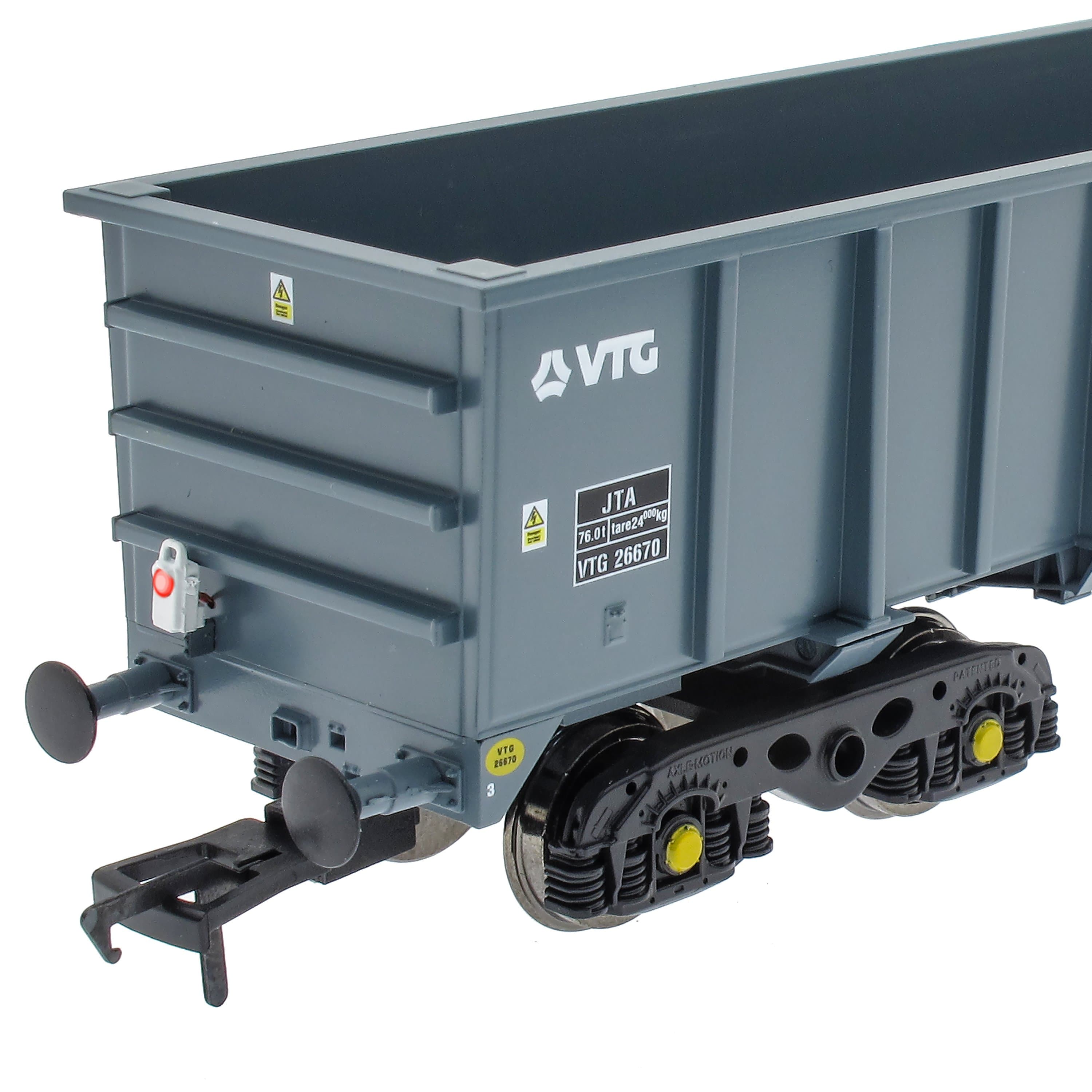 PTA/JTA+JUA Bogie-Kipper-Paket – VTG-Grau – Außenpaket