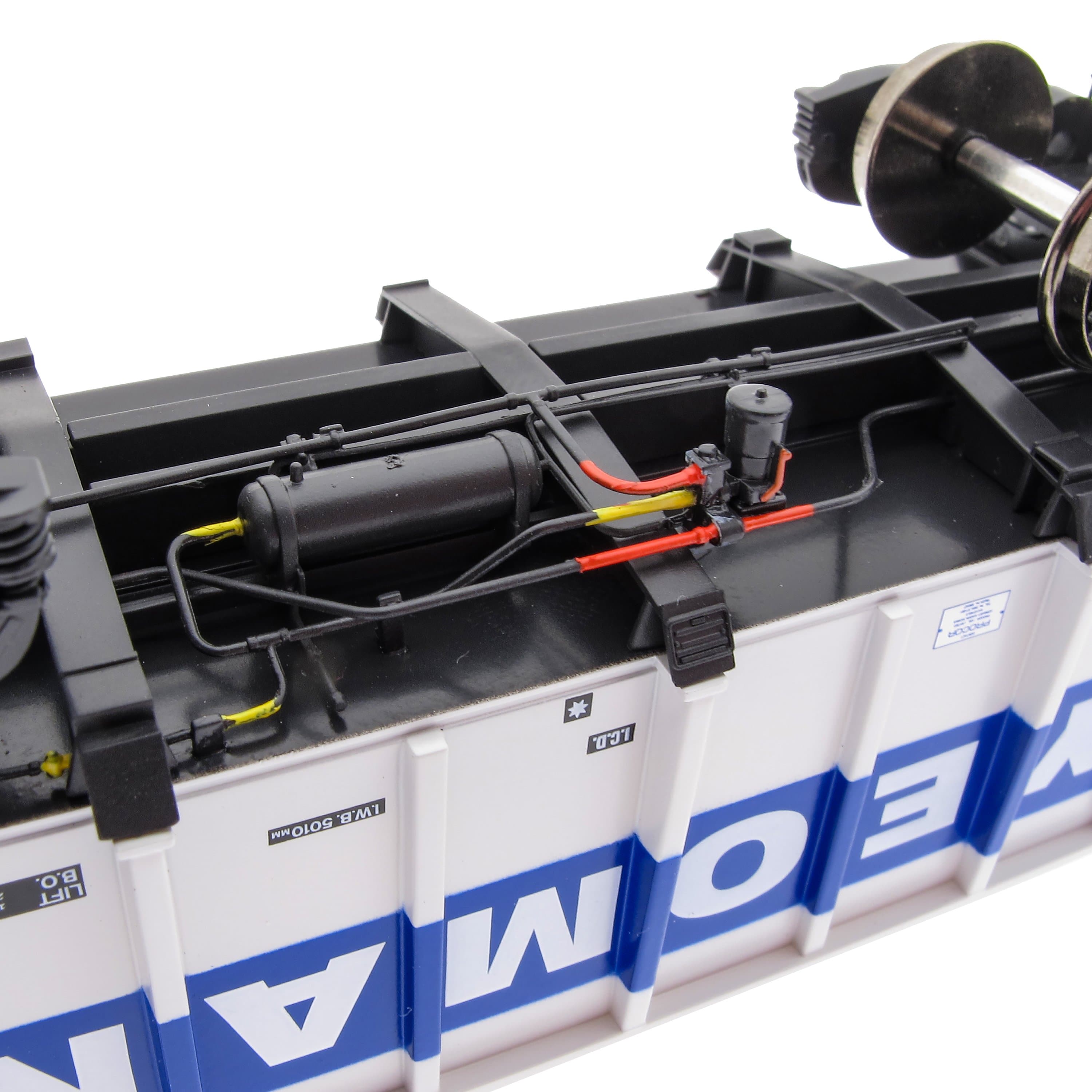 PTA/JUA Bogie Kipper Pack – Yeoman [Procor] Grau/Elfenbein – Innenpaket