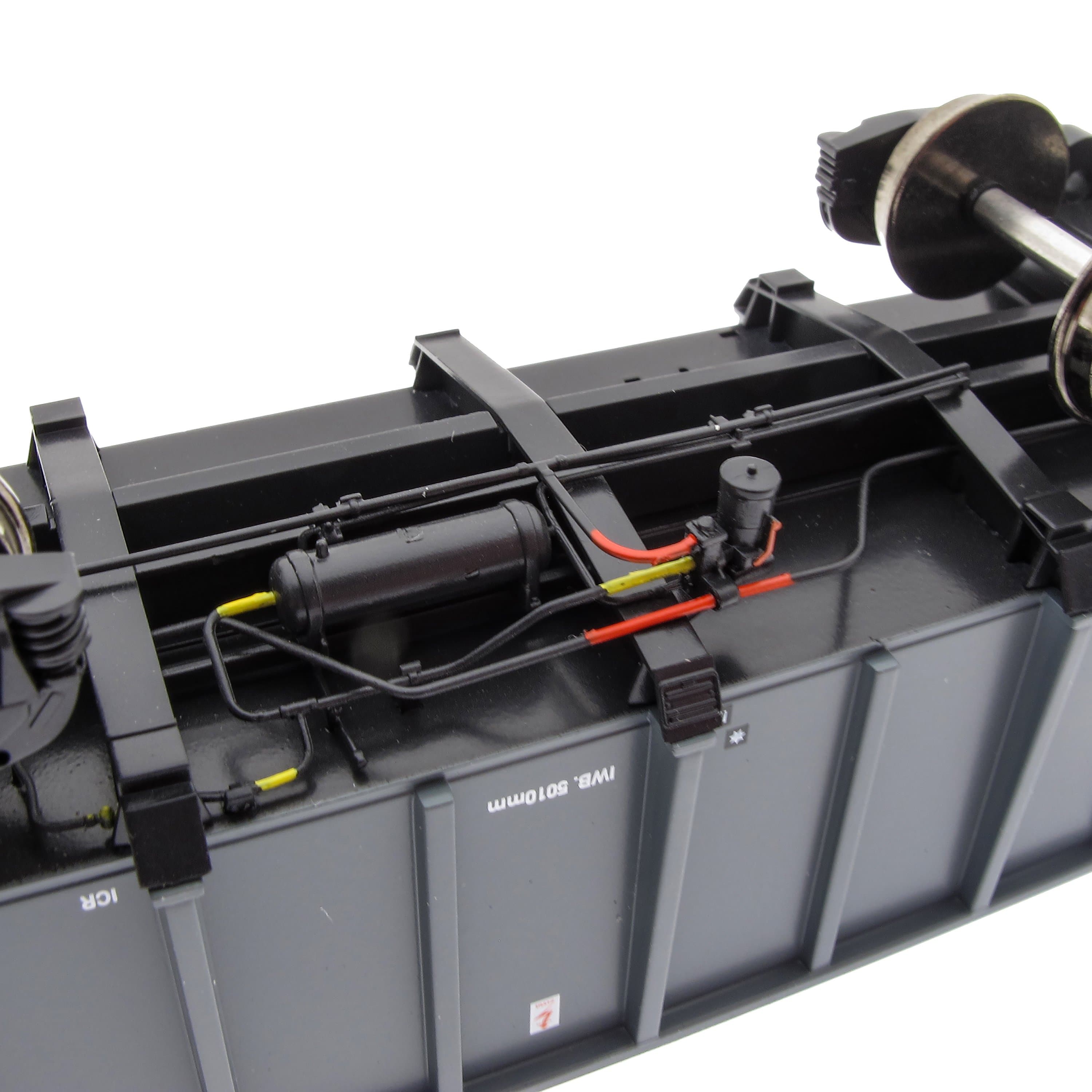 PTA/JTA+JUA Drehgestell-Kippvorrichtung – Britisches Stahlgrau & Orange (Außen)